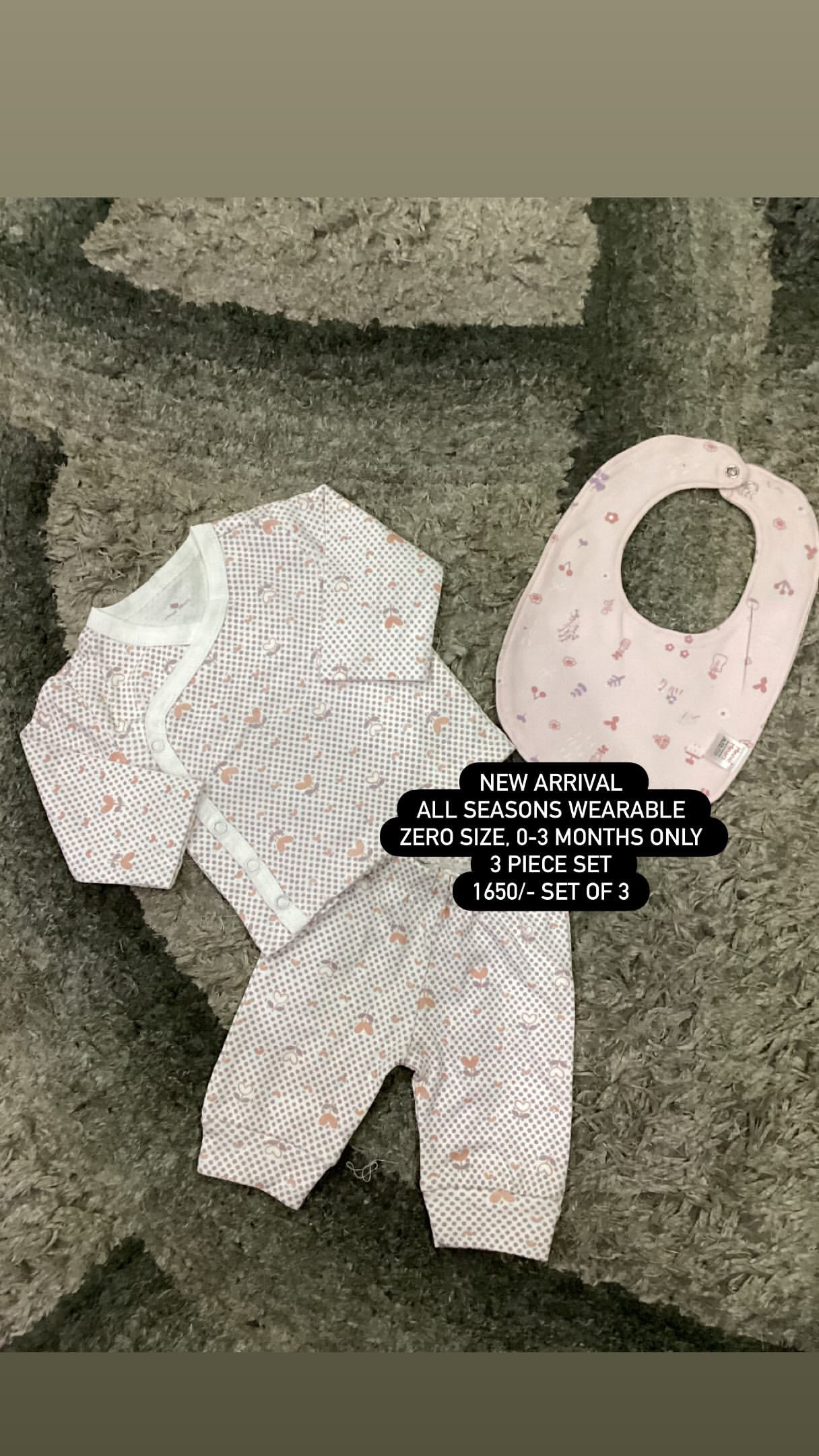 Kids Infant Affordable Baby Outfits –- Winter Original Minnie Minors Pack of 3 Deals