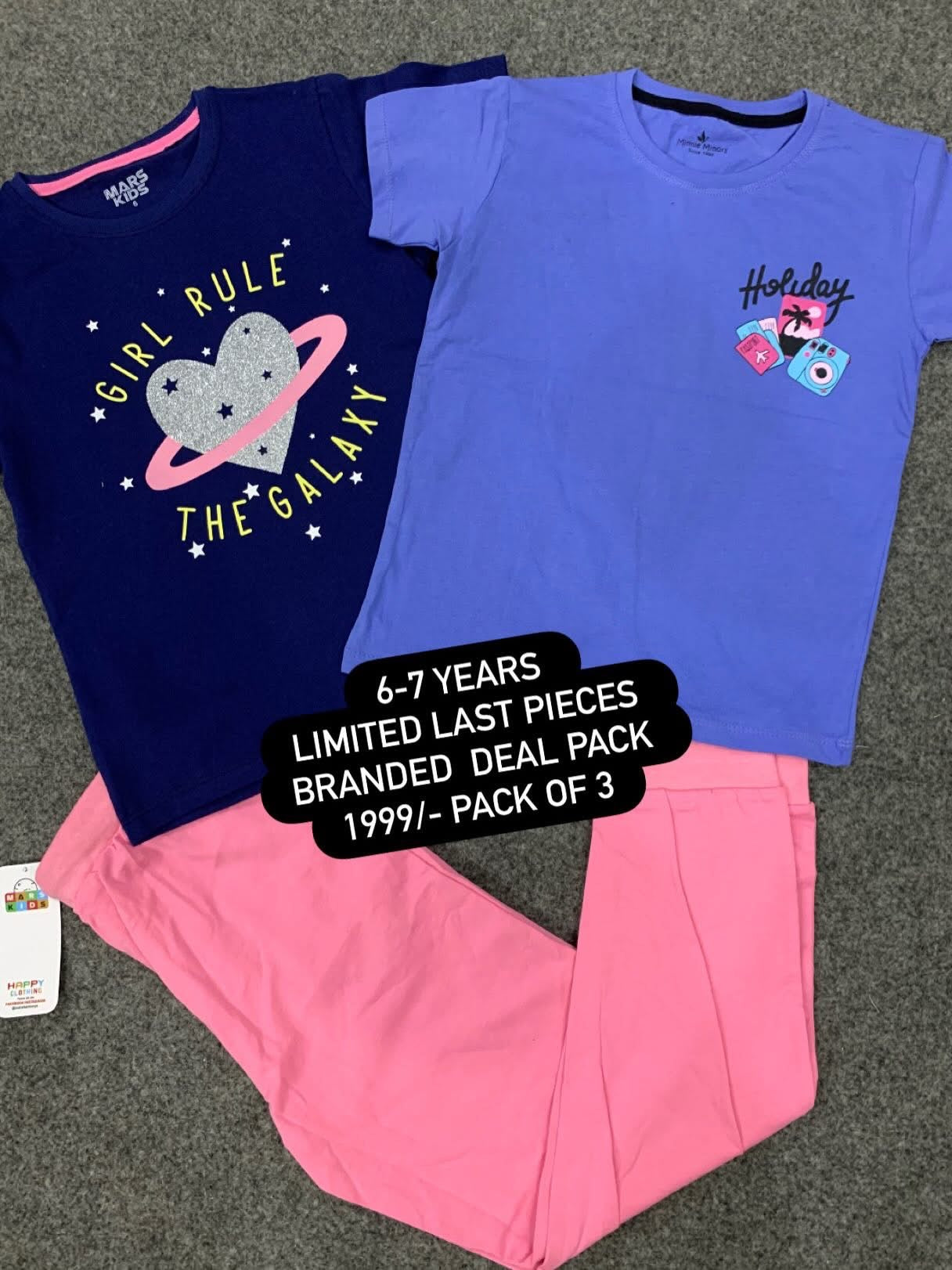 Kids Affordable Collection 2026: Kids Girls Branded Packs Deal Summer Sale 6-7 Years