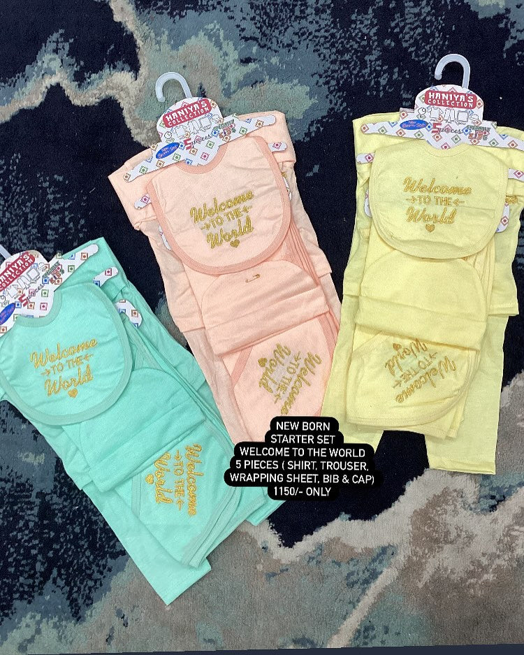 Kids Infant Summer New Starter Set Pack of 5 Welcome New World