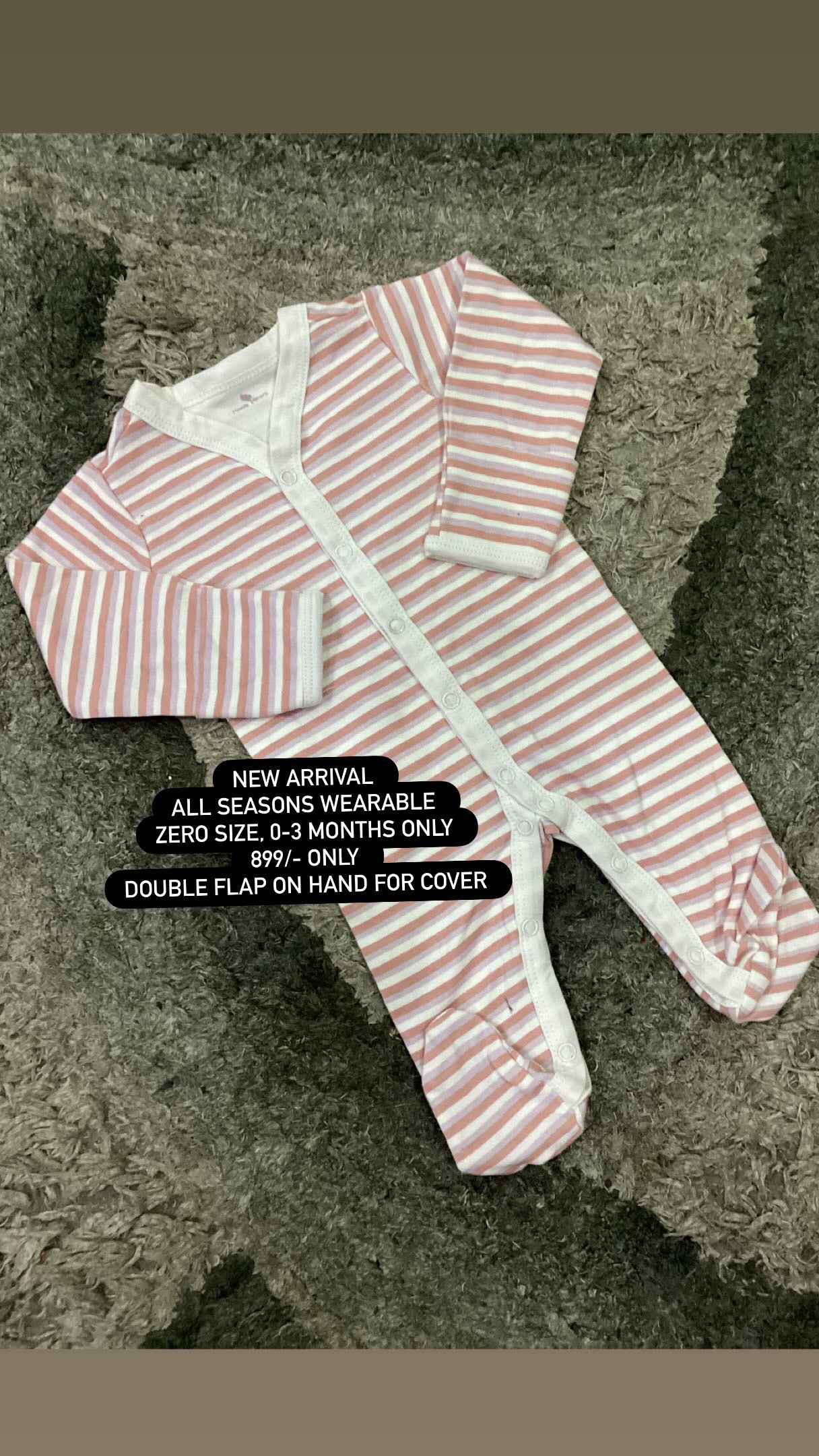Kids Infant Affordable Baby Outfits –- Winter Original Minnie Minors Full Length Rompers