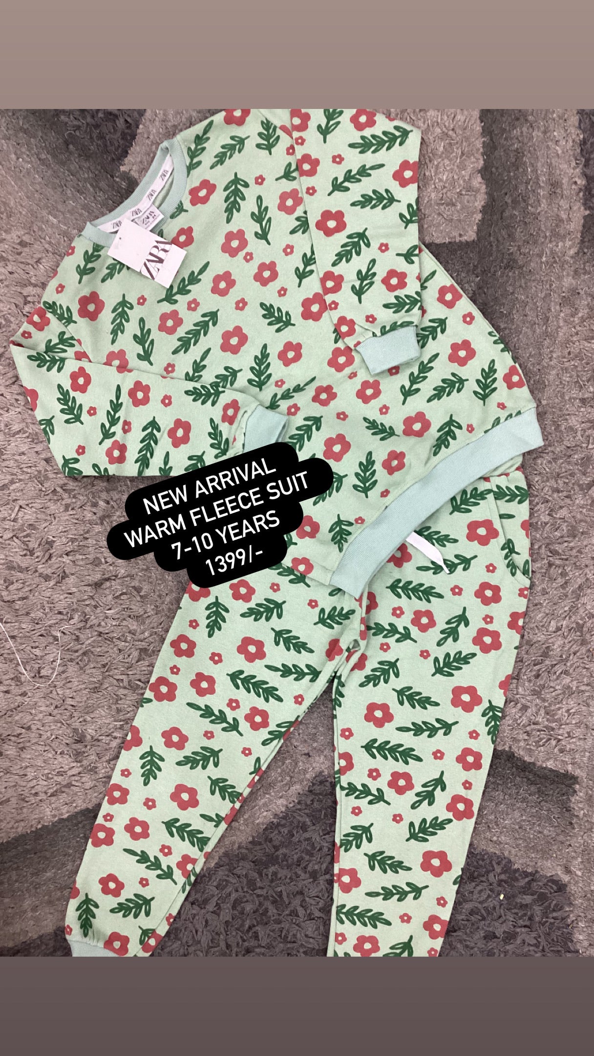 Kids Girls Affordable Baby Outfits –- Winter Warm Original Branded Track Suits