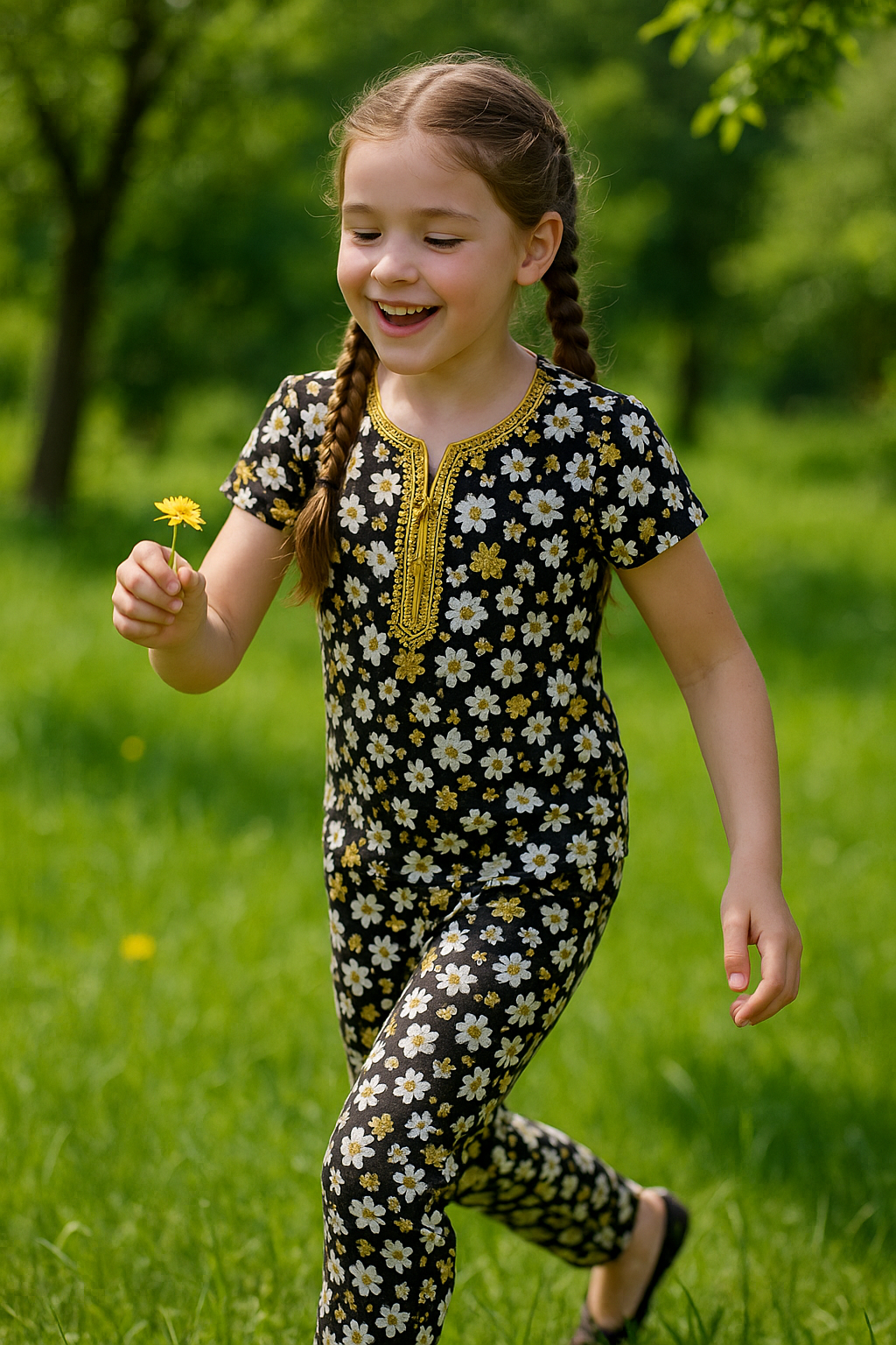 Kids Girls 2 Piece Eid New Arrivals Summer Lawn High Quality Embroider Shirts with Trouser