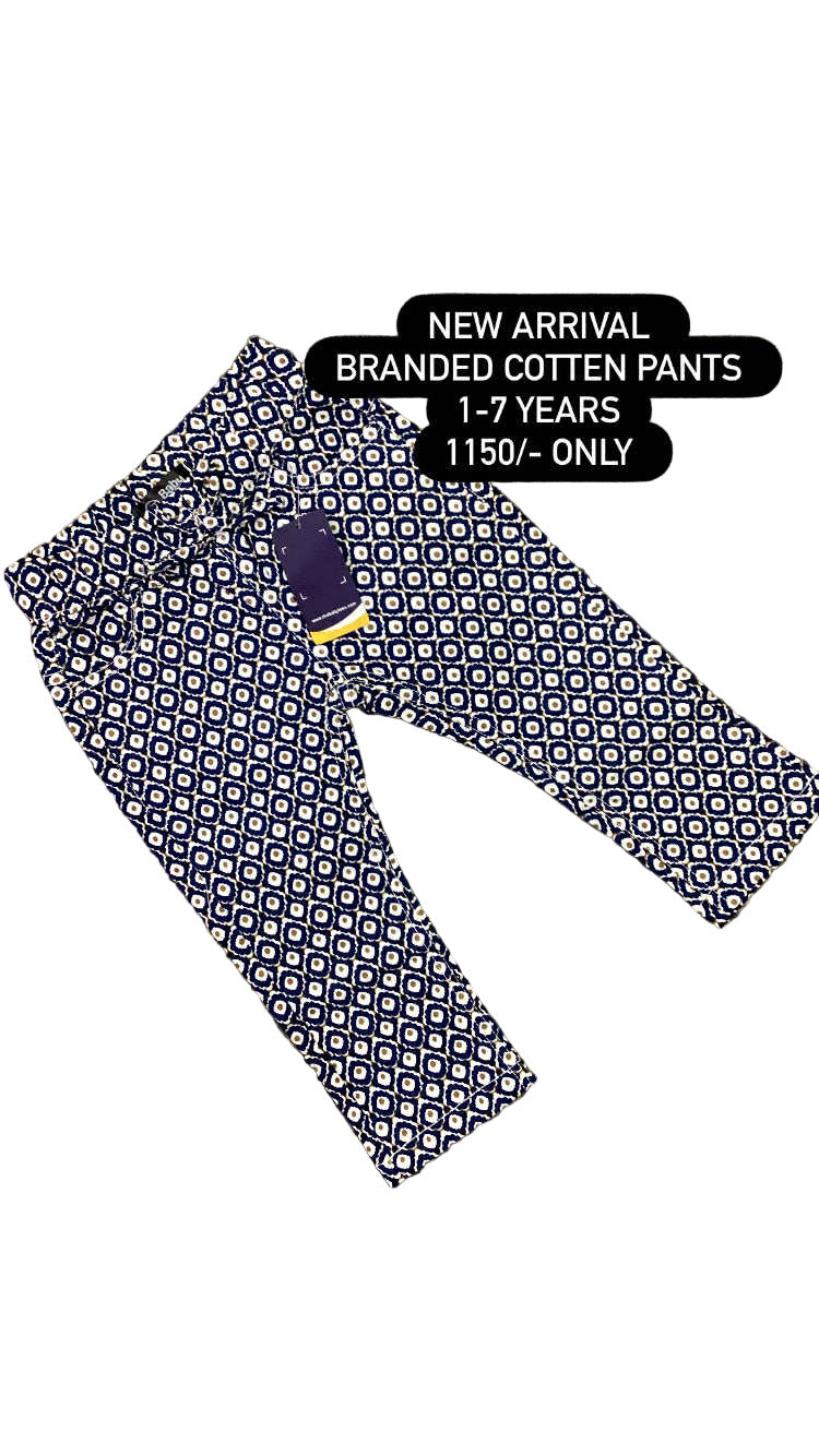 Kids Boy Girl Affordable Baby Outfits –- Branded Cotton Denim Pent Printed