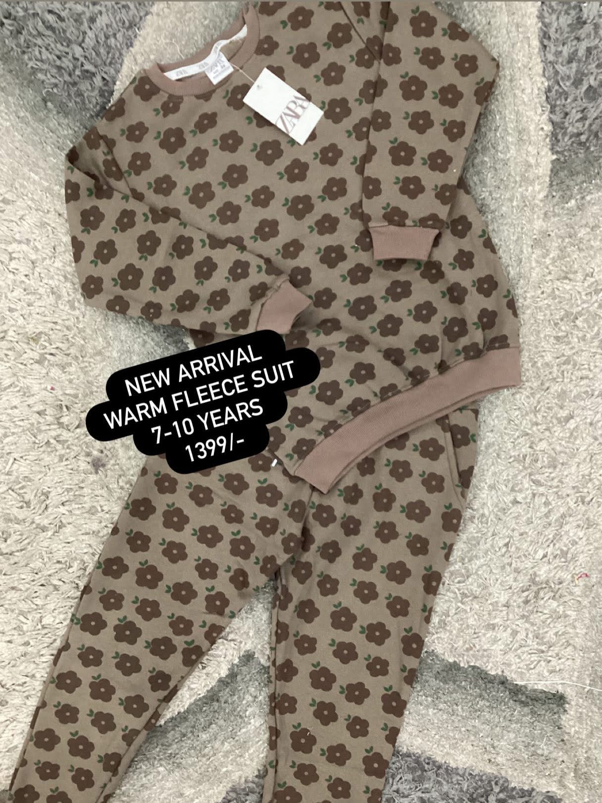 Kids Girls Boys Affordable Baby Outfits –- Winter Warm Fleece Track Suit