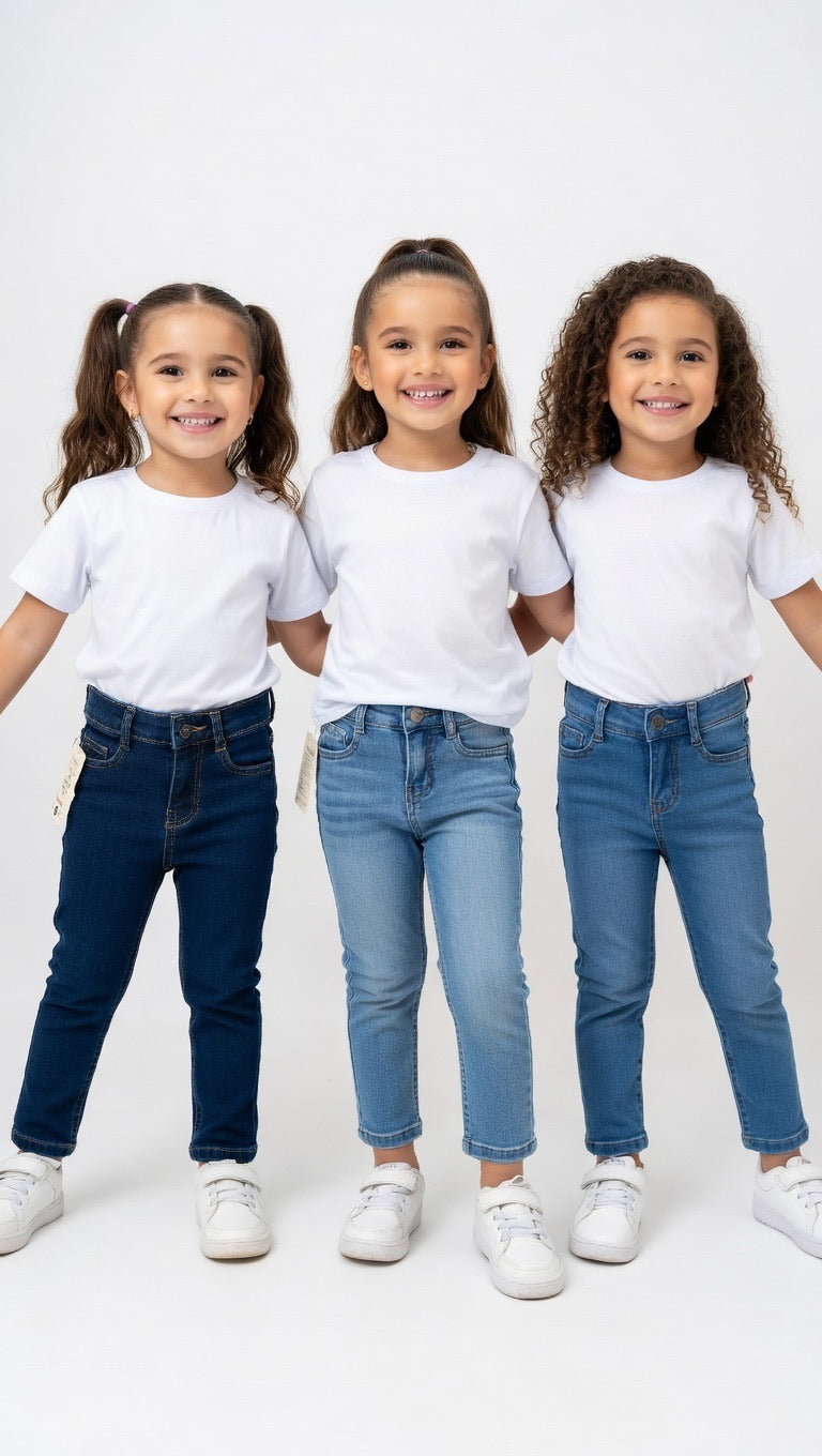 Kids Girls Boys Affordable Baby Outfits –- Branded Imported Denim Jeans