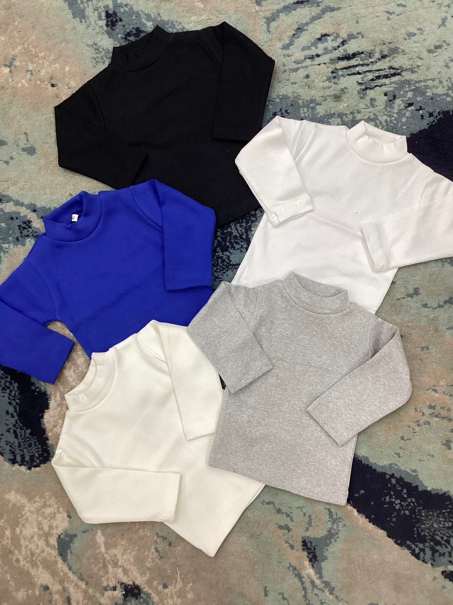 Kids Girls Boys Affordable Baby Outfits –- Winter Warm Branded Imported Mock Necks