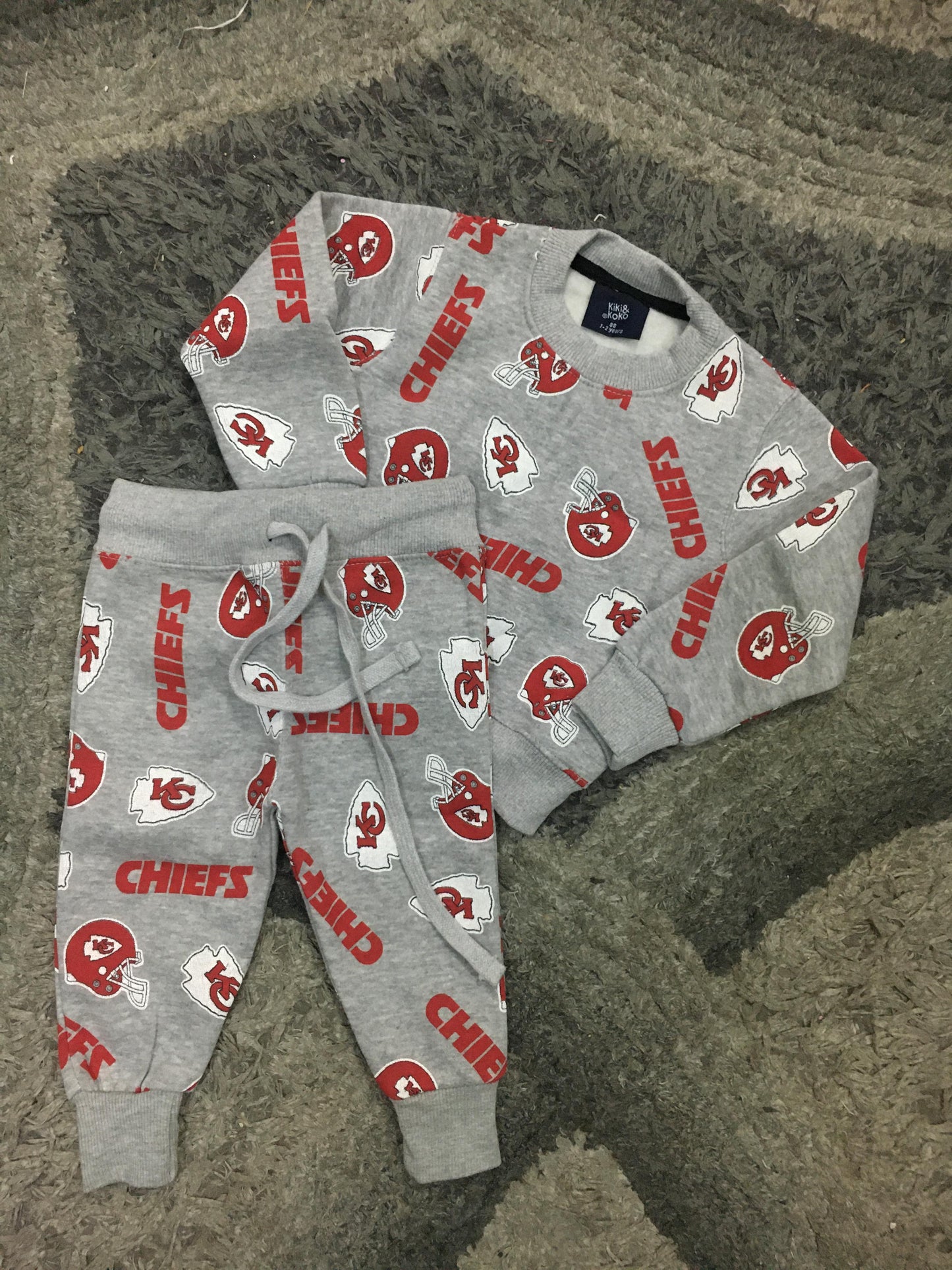 Kids Girls Boys Fleece Winter 2023 Suit CHIEFS 1-6 Year