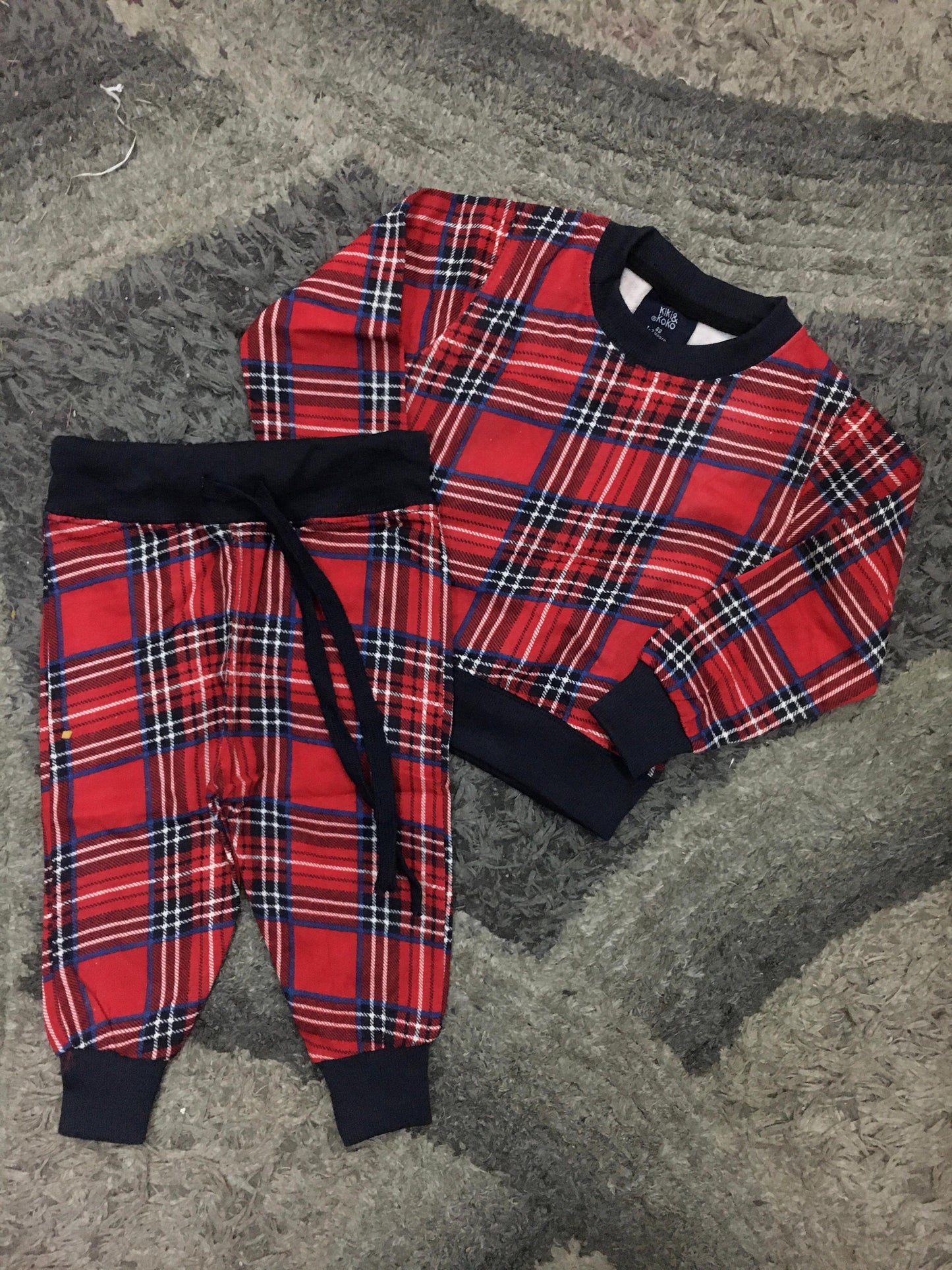 Kids Girls Boys Fleece Winter 2023 Suit Red Linning 1-6 Year