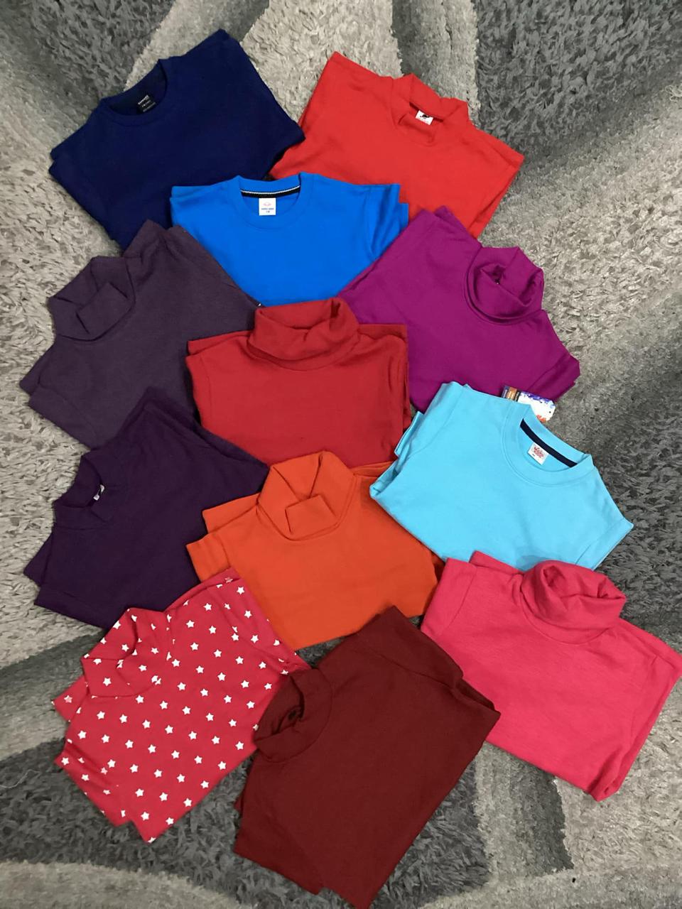 Kids Girls Boys Winter Warm High Quality Pack of 4 Hi Necks