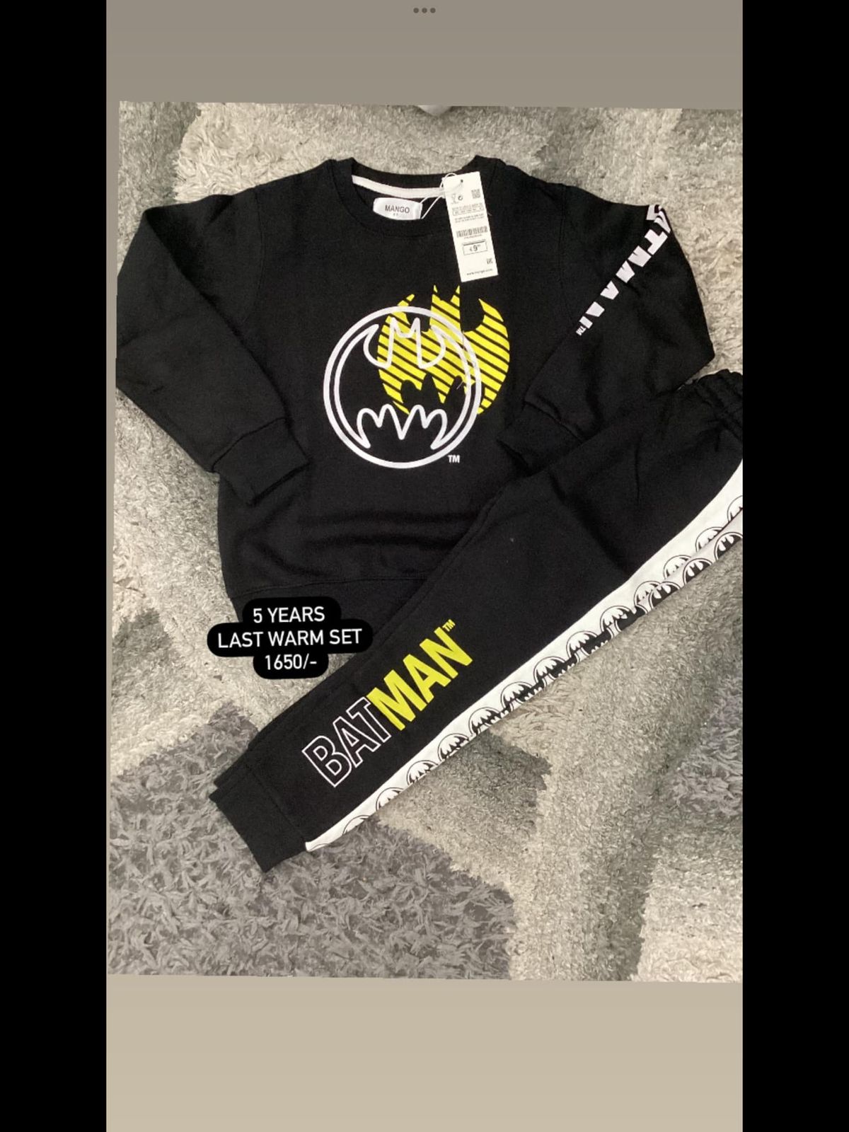 Kids Boys Winter Fleece Warm Shirt and Trousers Imported Brand