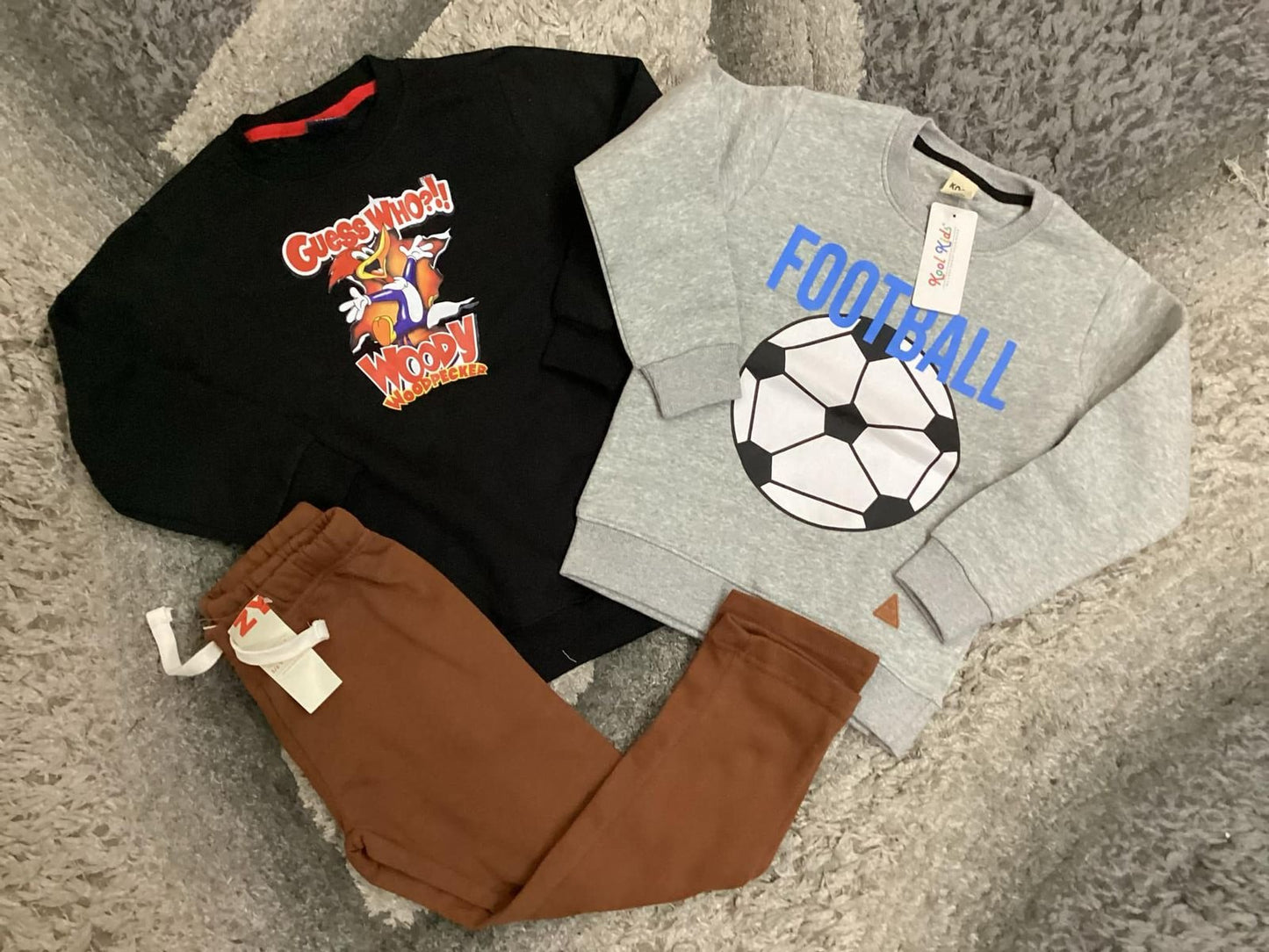 Kids Boys  Winter Fleece Warm Shirt and Trouser Imported Brand