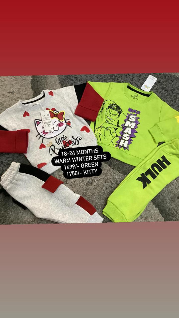 Kids Boy Girls Original Branded Imported Trouser and Shirt