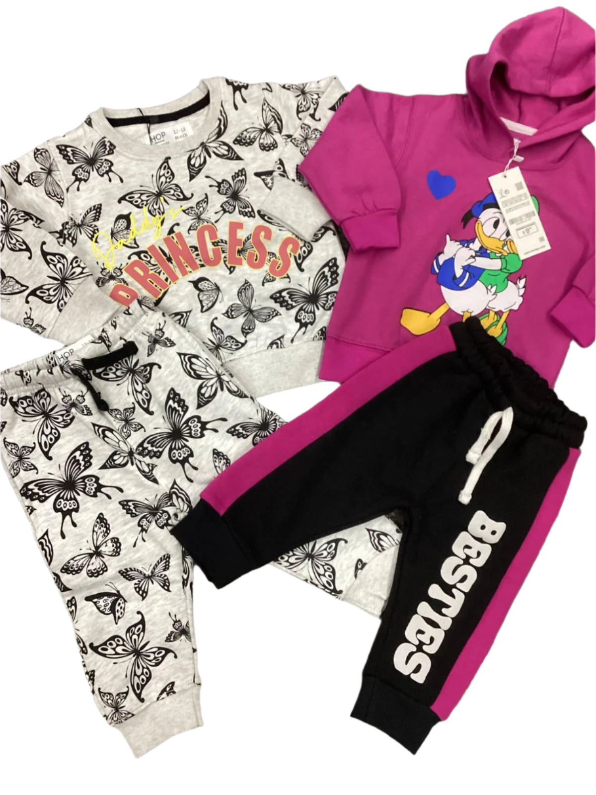 Kids Girls Winter Warm Fleece Track Suit 12-18 Months