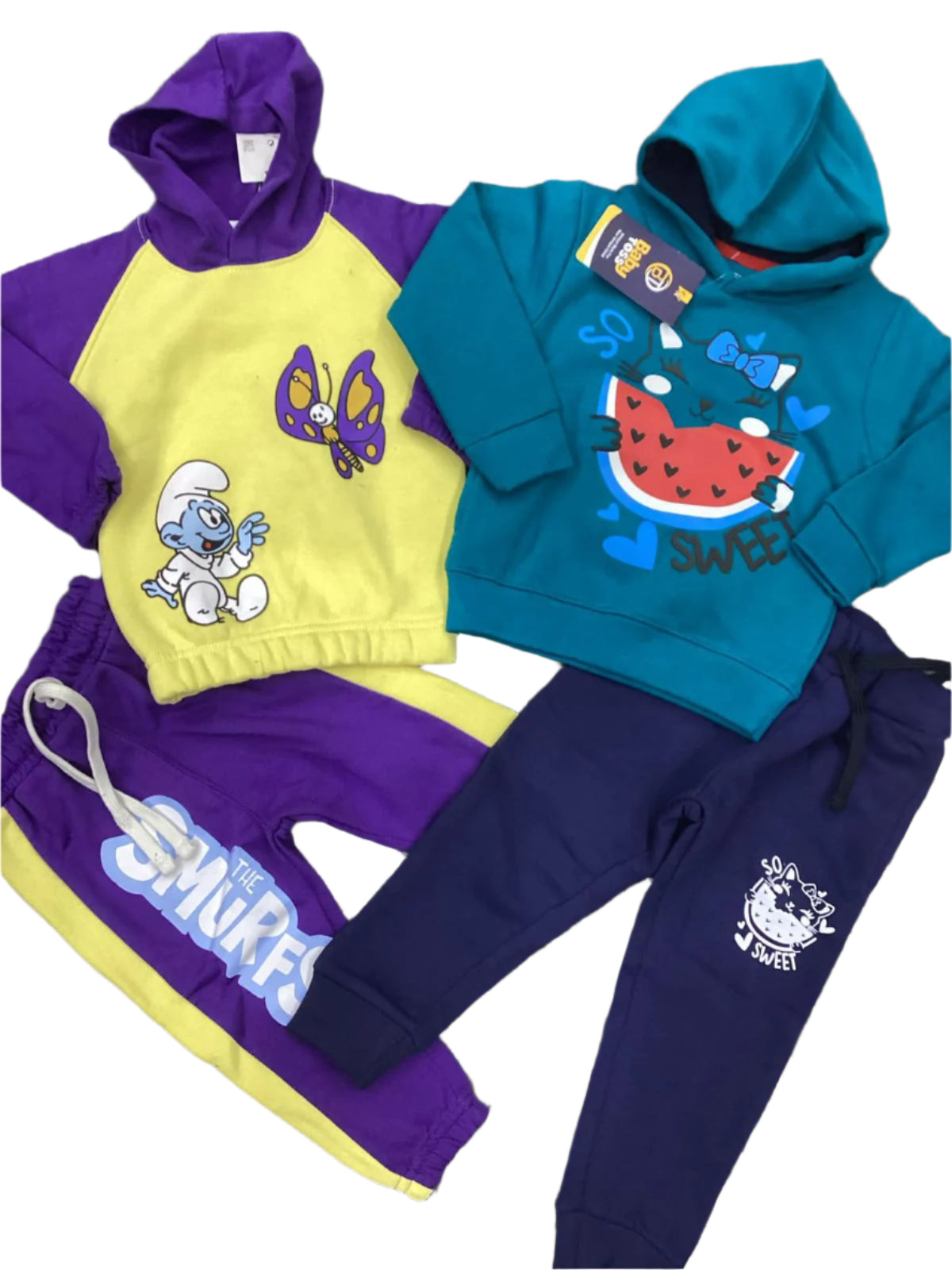 Kids Boys Girls Winter Warm Fleece Track Suit 12-18 Months