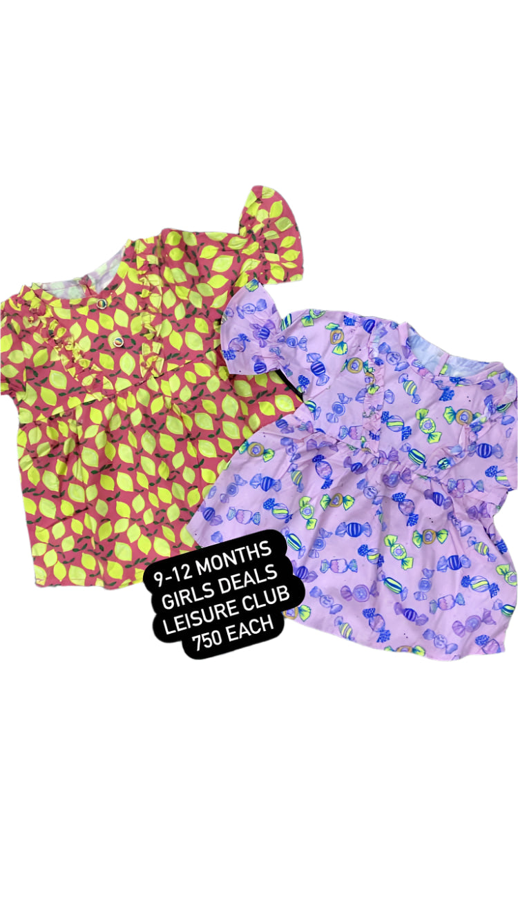 Kids Girls Summer Deal 9-12 Months Pack of 2 Trouser