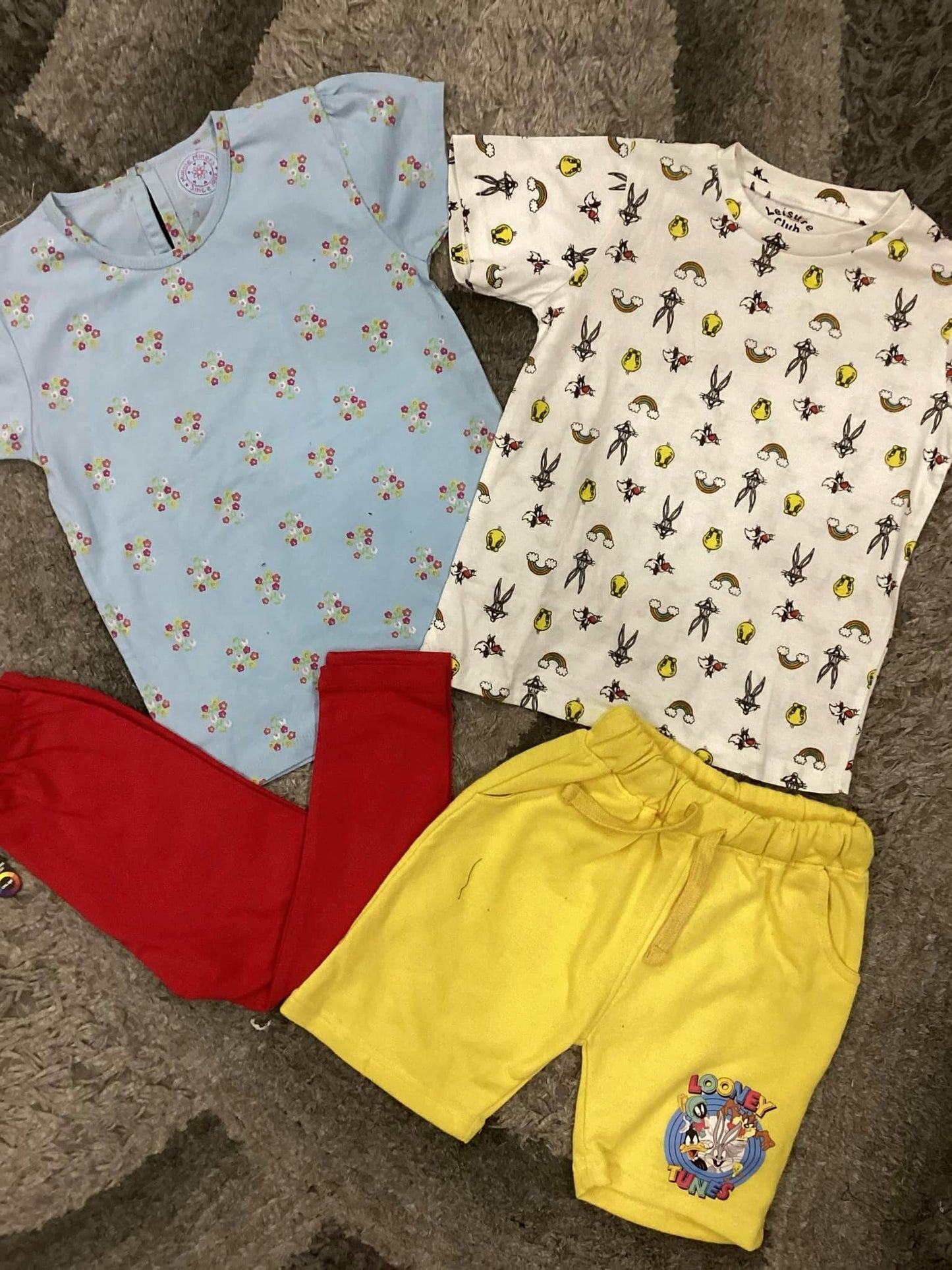 Kids Girls Summer Shirts and Tights