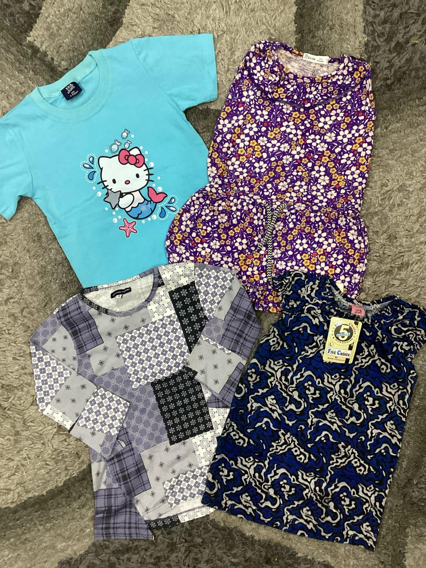 Kids Girls Summer Shirts Pack