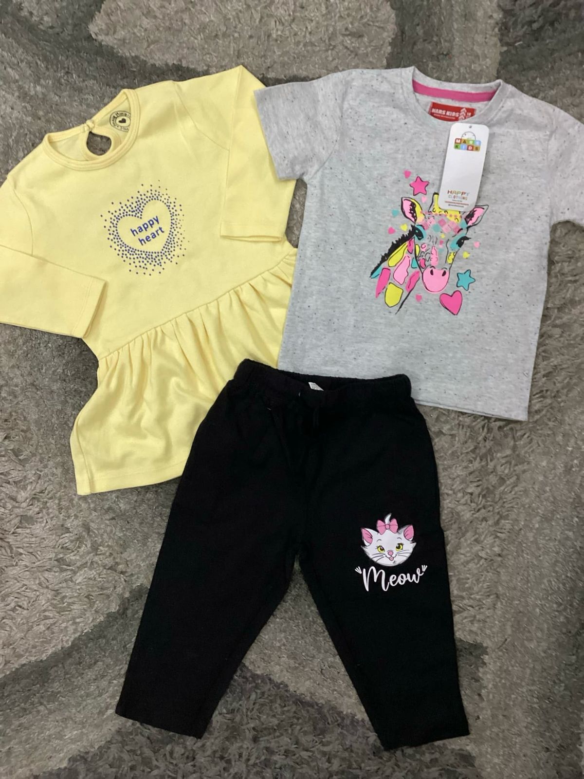 Kids Girls Summer Shirts and Tights Pack