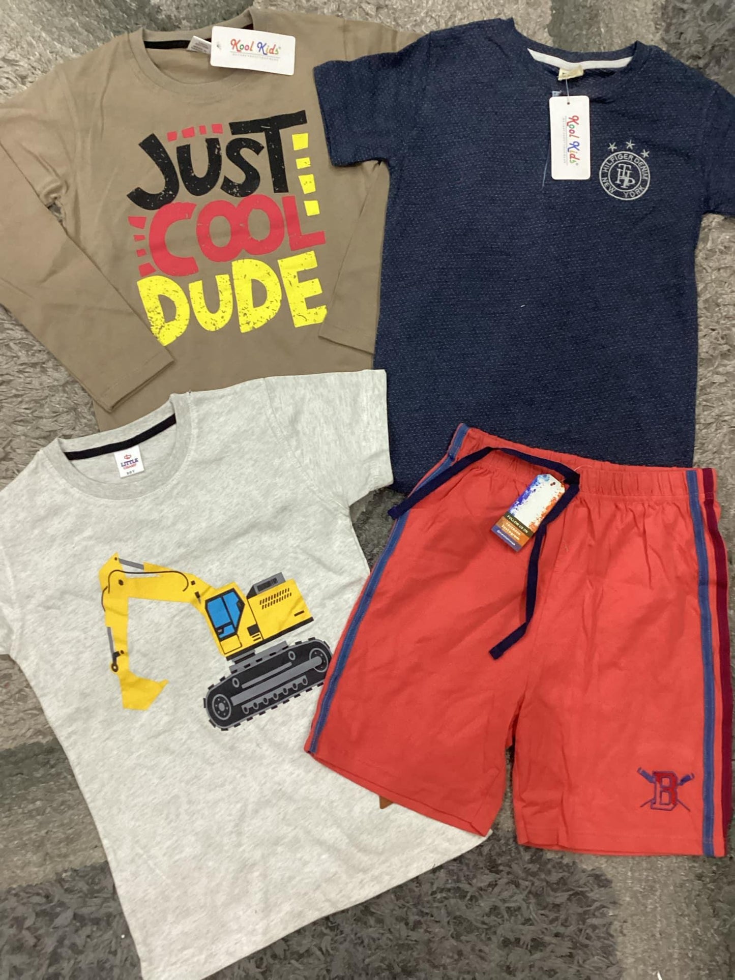 Kids Boys Summer Shirts and Shorts Pack 7-8 Years