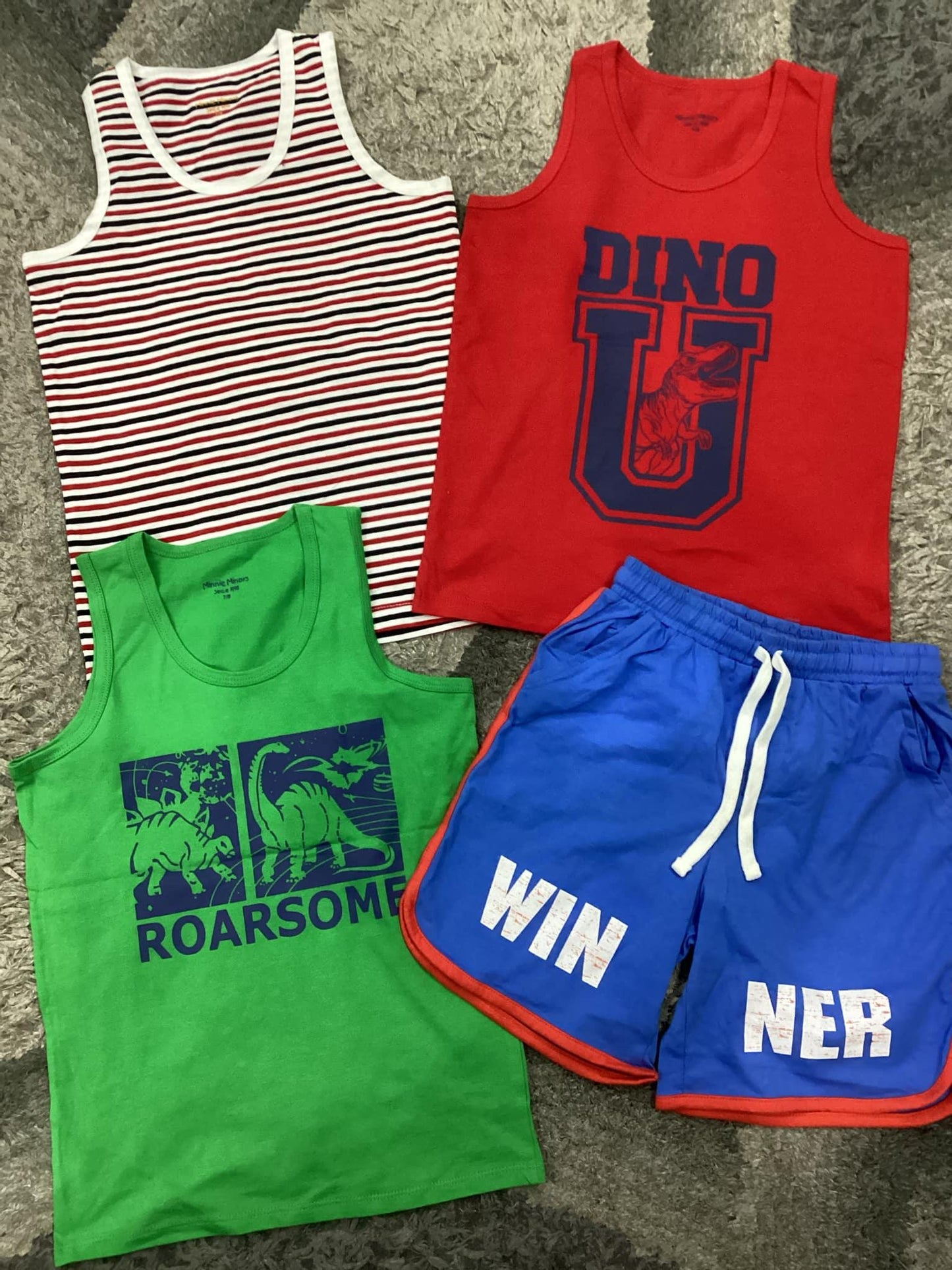 Kids Boys Summer Shirts and Shorts Pack 7-8 Years
