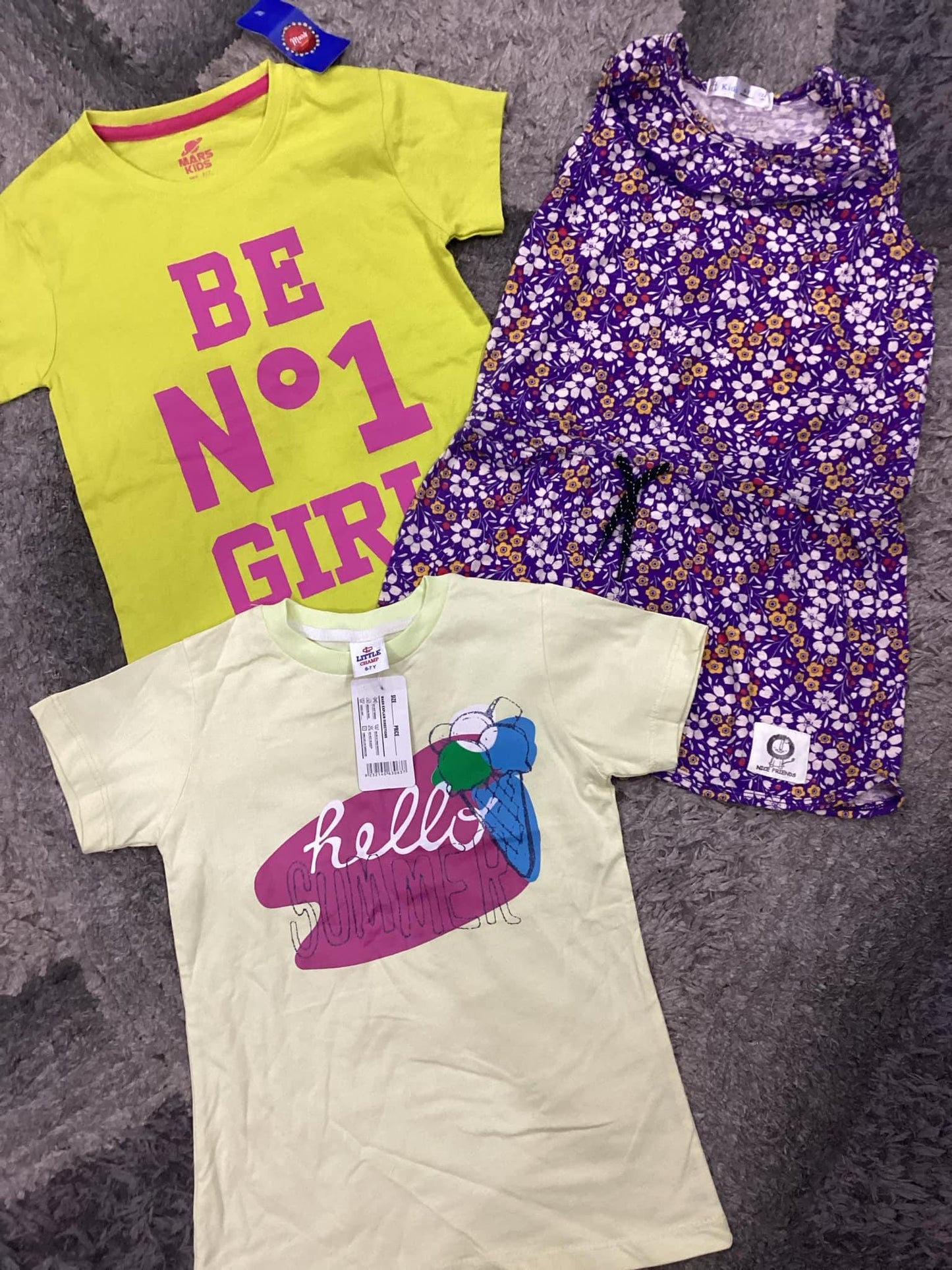 Kids Girls Summer Shirts Tops 6-7 Years