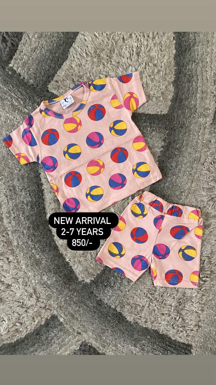 Celebrate Eid in style! Kids Boys Girls Summer Blended Shirt with Shorts – New Arrival perfect for 2025 Eid fashion