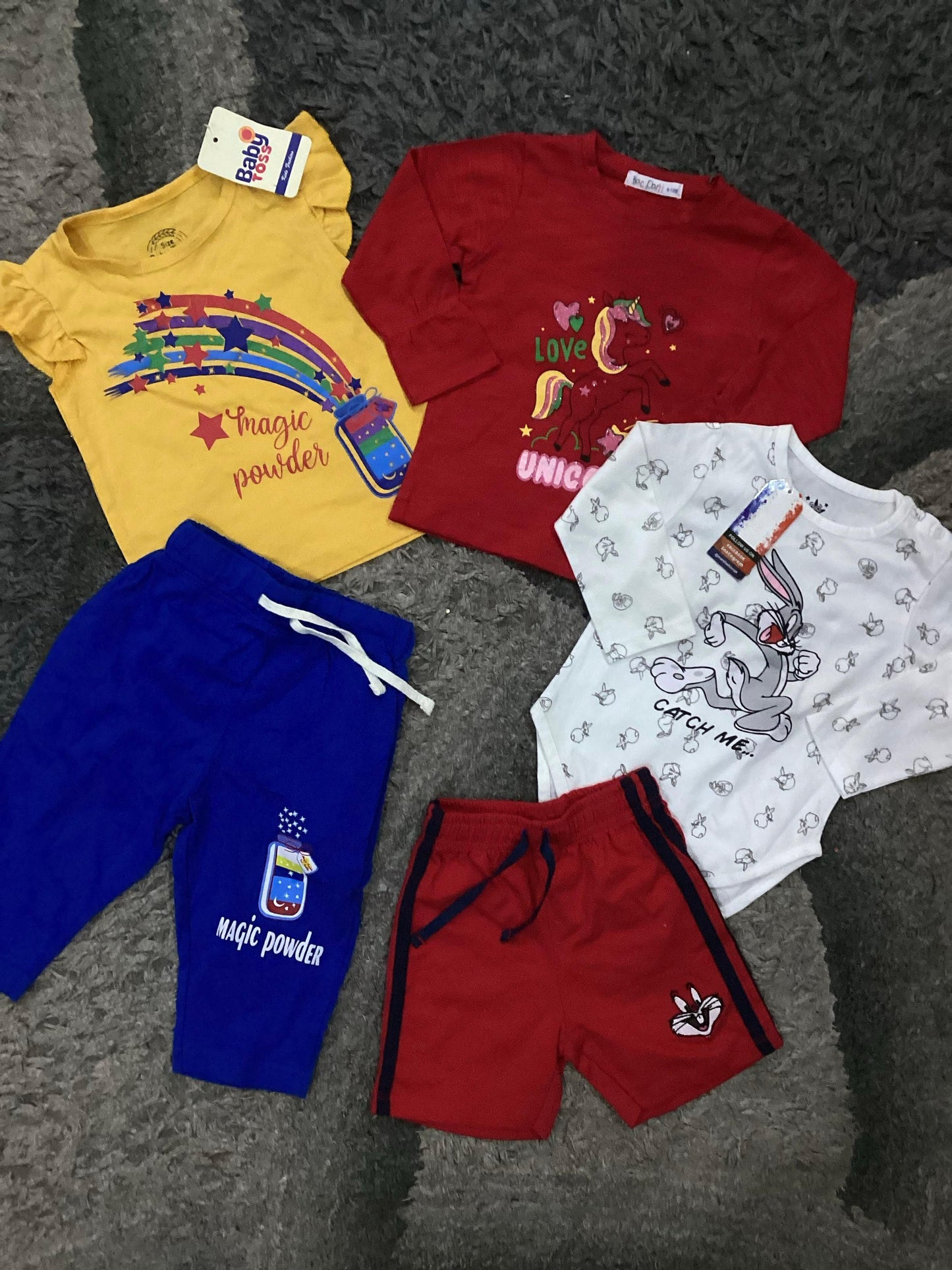 Affordable Baby Summer Outfits – 5-Pack Cotton Clothes | 9–12 Months
