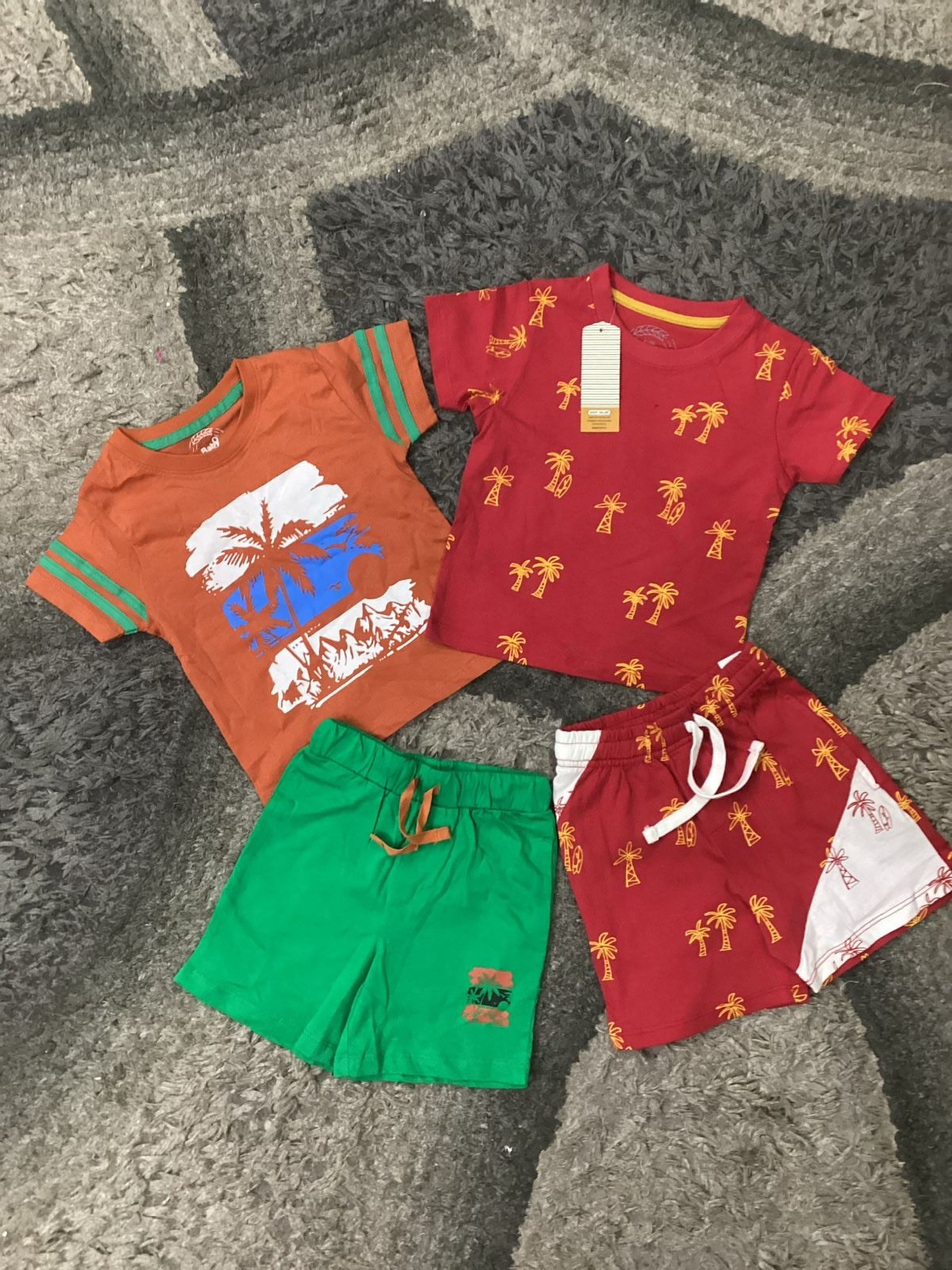 Affordable Baby Summer Outfits – 2-Pack Cotton Clothes | 12-18 Months/1 Year
