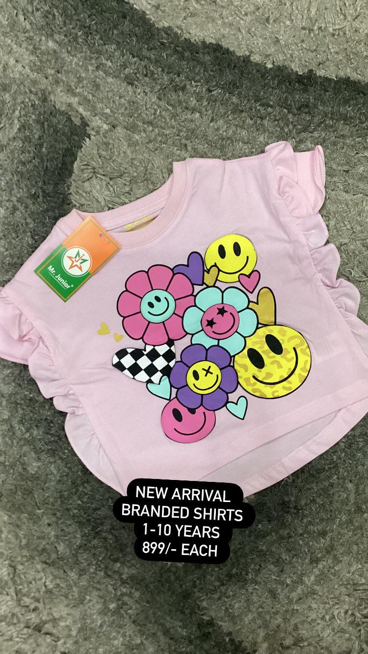 Kids Girls Affordable Baby Summer Outfits –- Blended T-Shirt