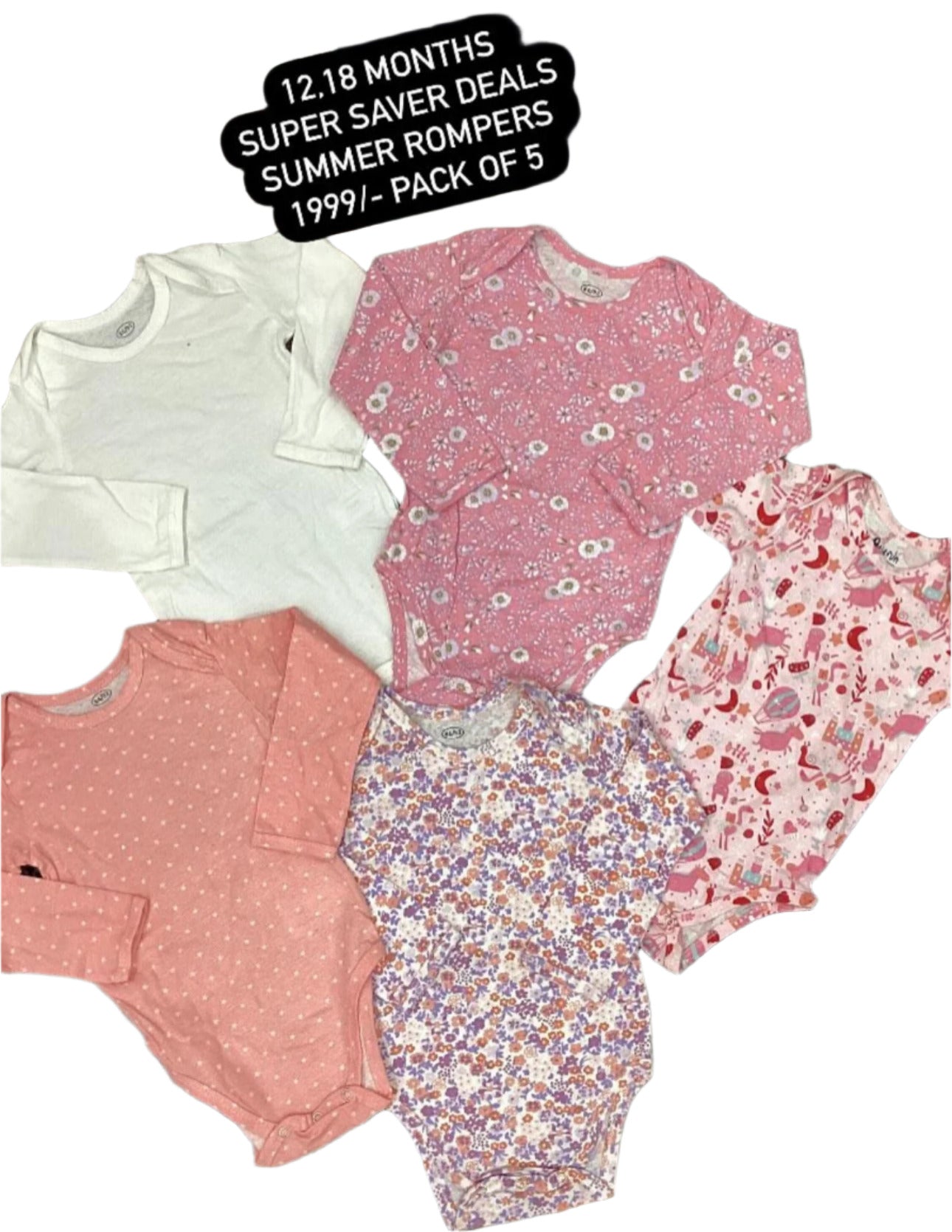 Kids Boys Girls Affordable Baby Summer Body suits 3-6 Months