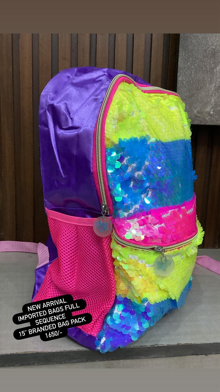 Kids Girls Boys School Bag Pack High Quality Single Zipper Reverse Sequence