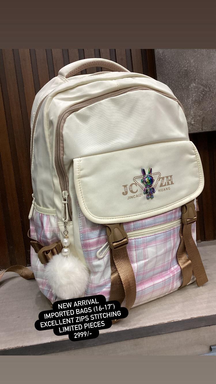 Kids Girls Boys SChool Bag Pack High Quality Double Zipper 17 Inch