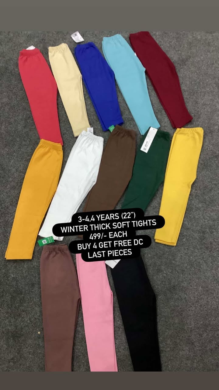 Kids Girls Boys Affordable Baby Outfits –- Winter Warm Branded Imported Tights