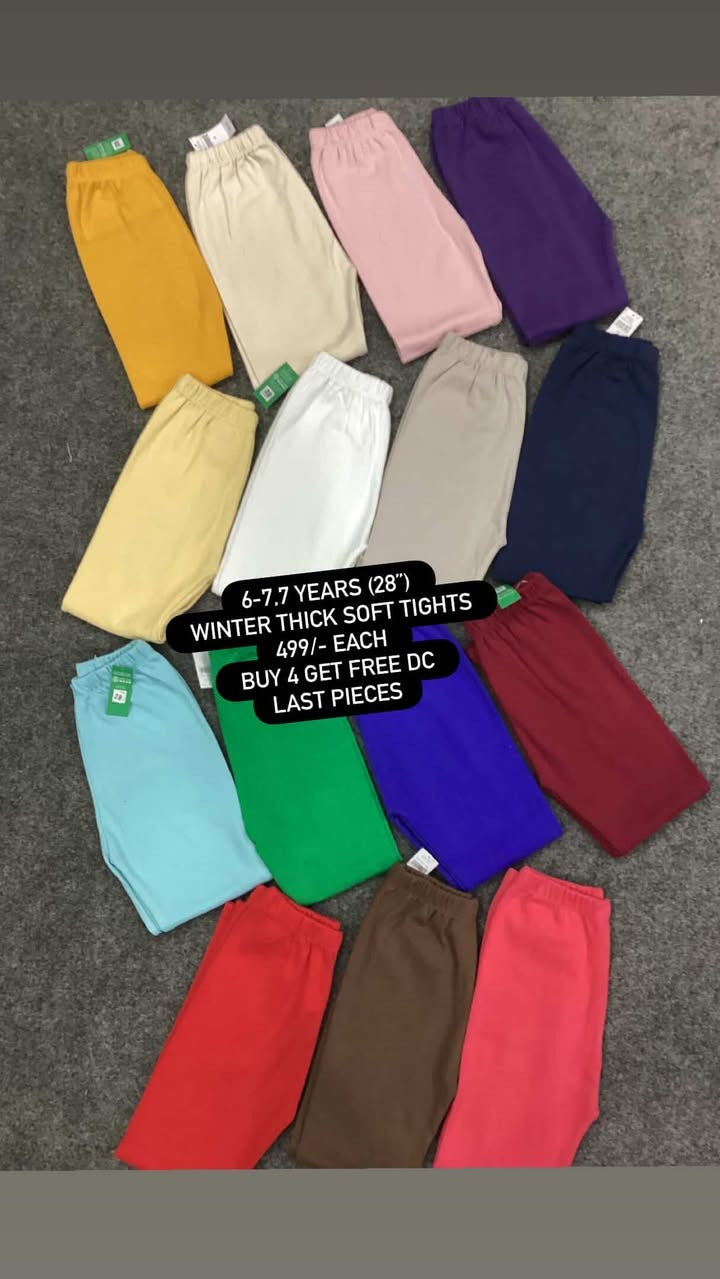 Kids Girls Boys Affordable Baby Outfits –- Winter Warm Branded Imported Tights