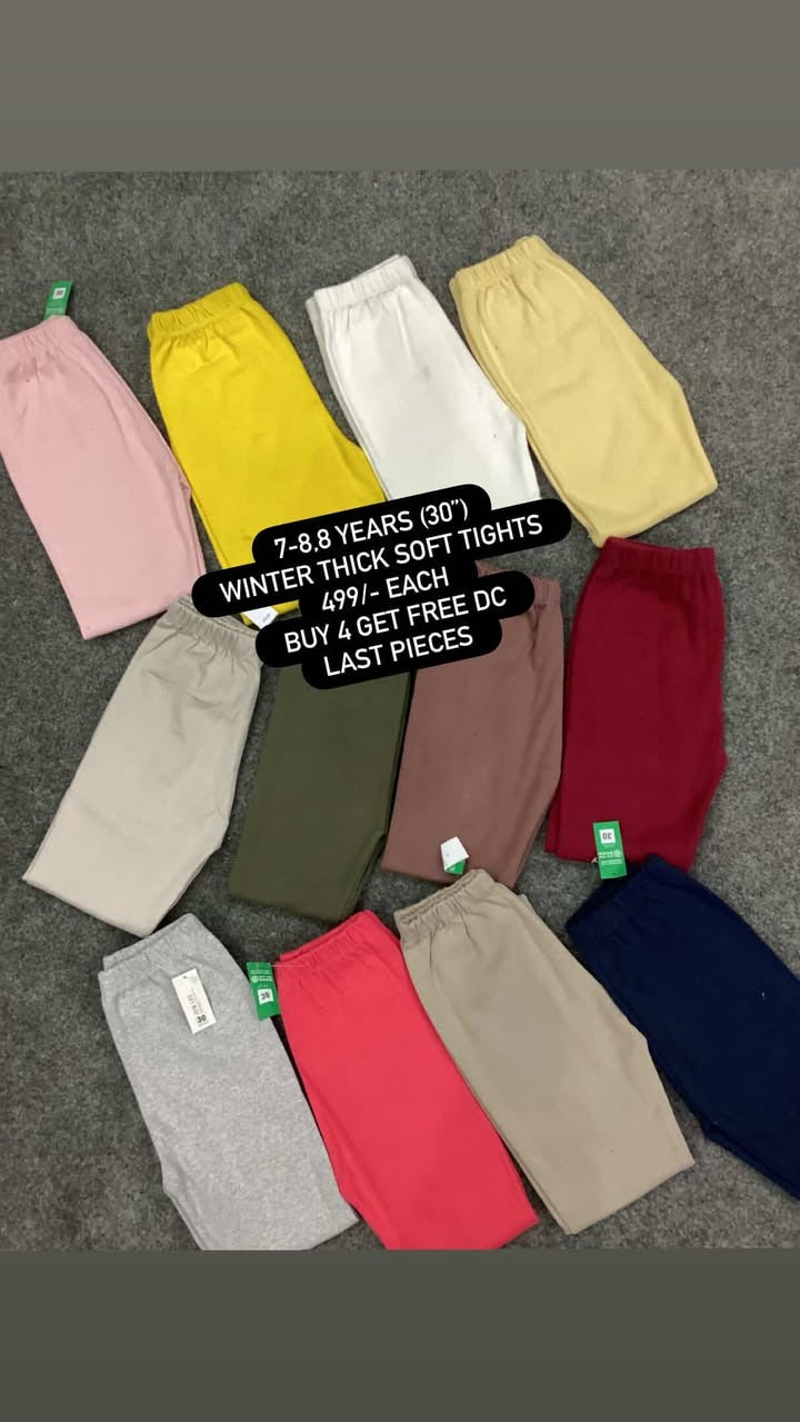 Kids Girls Boys Affordable Baby Outfits –- Winter Warm Branded Imported Tights
