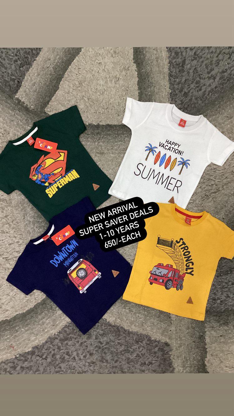 Kids Boys Affordable Baby Summer Outfits –- Blended T-Shirt