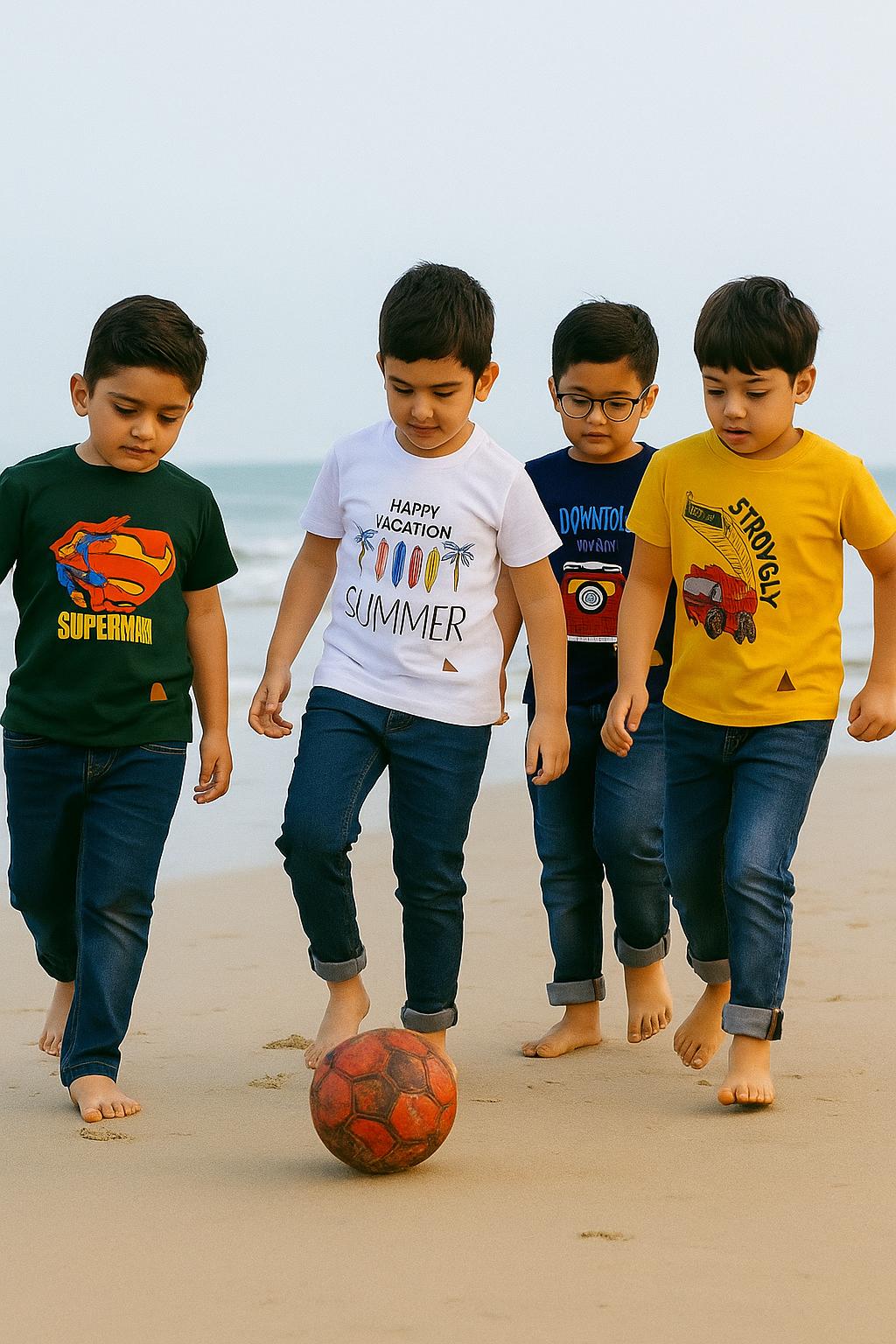 Kids Boys Affordable Baby Summer Outfits –- Blended T-Shirt