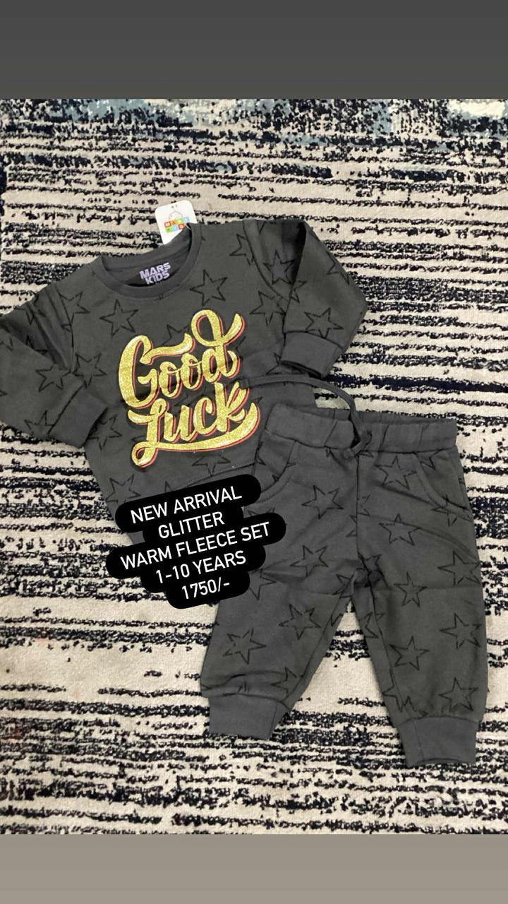 Kids Boys Girls Affordable Baby Outfits –-Branded Suit Warm Fleece