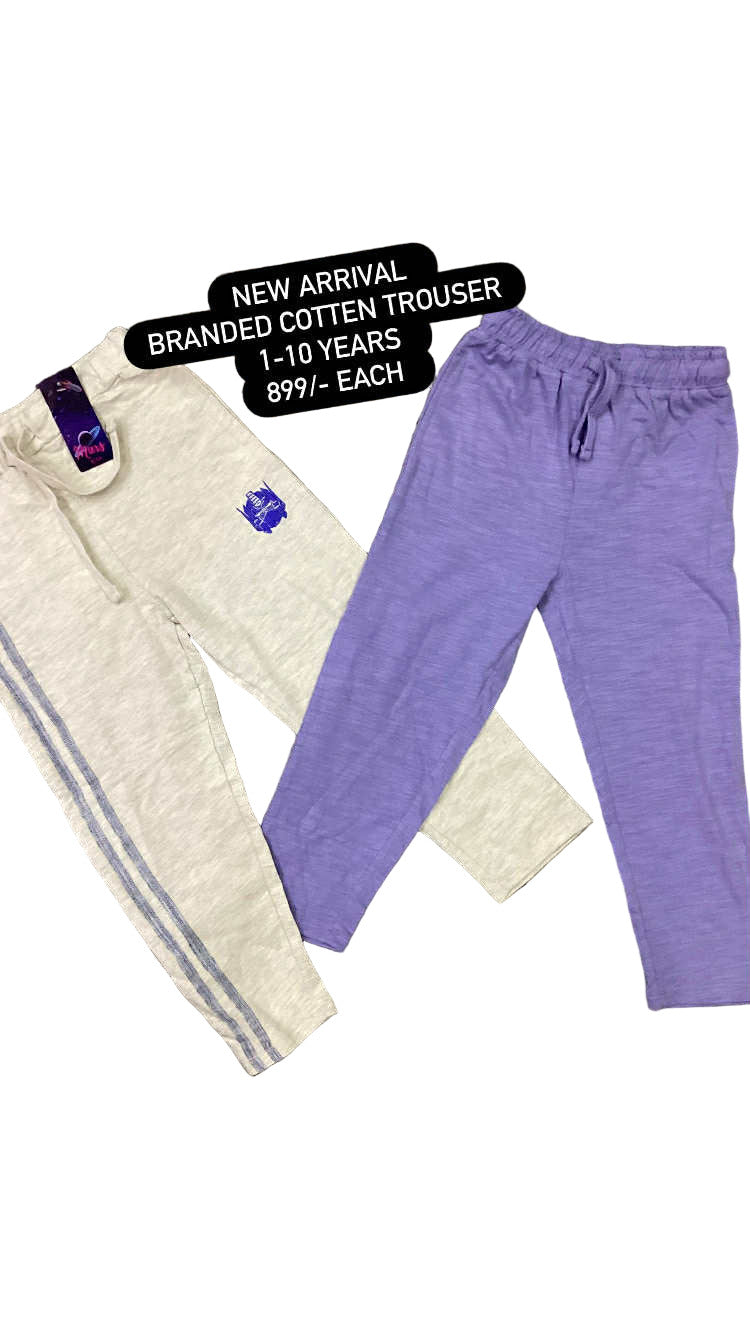 Kids Boy Girl Affordable Baby Outfits –- Branded Cotton Trousers