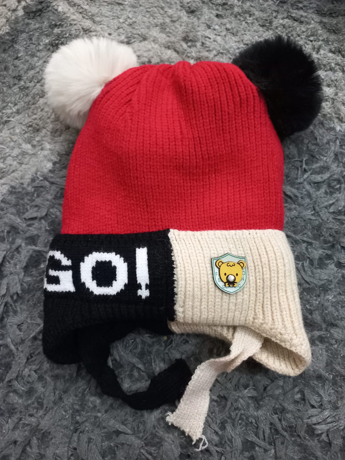 Kids Winter Warm Woolen Caps 2-5 Year Double Layer Caps Free Size