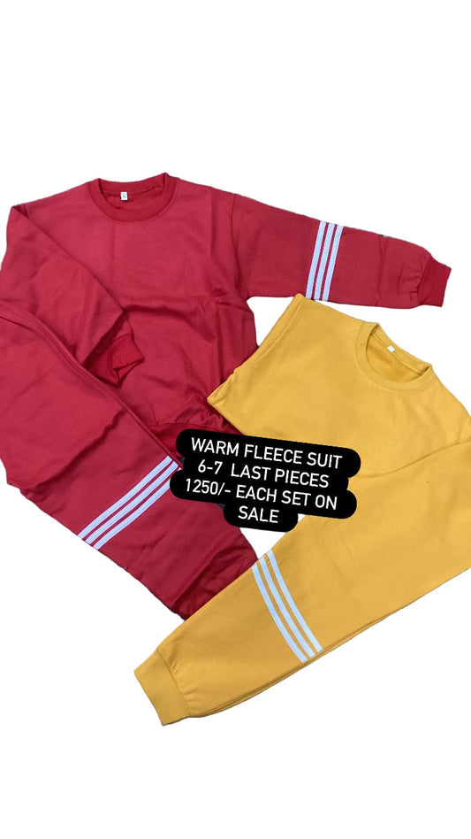 Kids Boys Girls Affordable Baby Outfits –- Warm Fleece Addidas style Track Suit