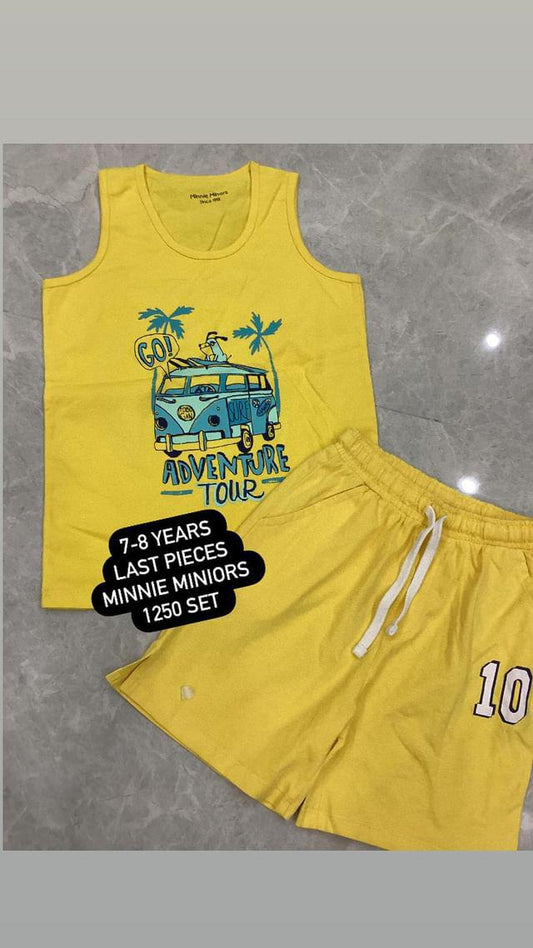 Kids Summer Sale Imported Original Minnie Minors Sando with Shorts