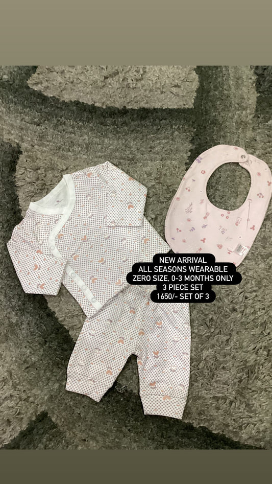 Kids Infant Affordable Baby Outfits –- Winter Original Minnie Minors Pack of 3 Deals
