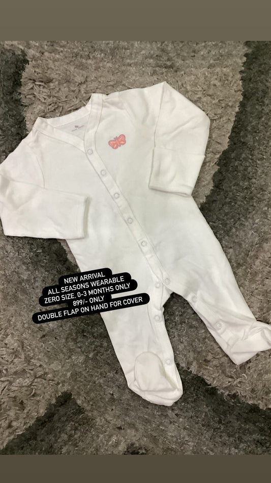 Kids Infant Affordable Baby Outfits –- Winter Original Minnie Minors Full Length Romper
