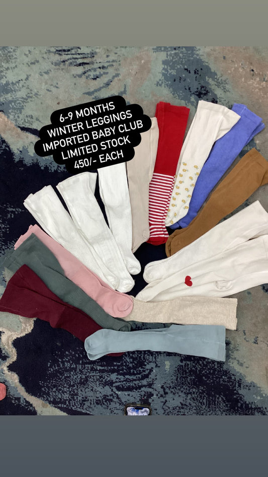Kids Infant Affordable Baby Outfits –- Winter Warm Branded Imported Woolen Leggings