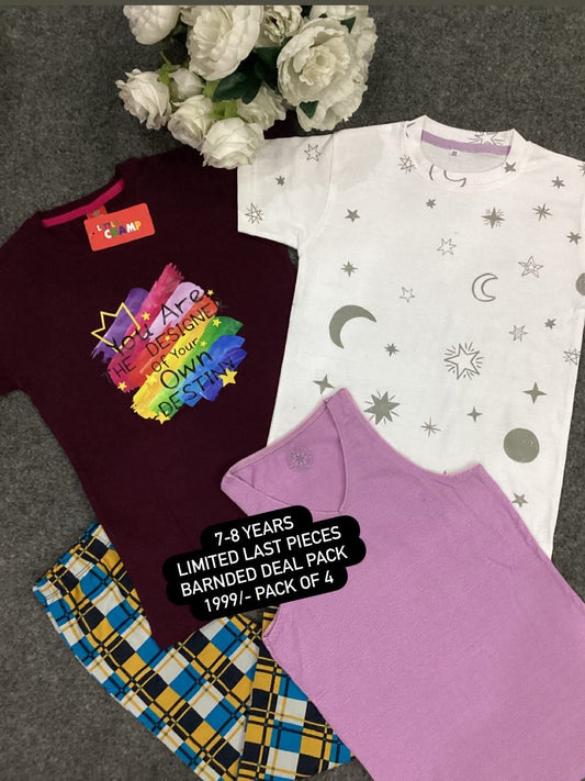 Kids Affordable Collection 2026: Kids Girls Branded Packs Deal Summer Sale 7-8 Years