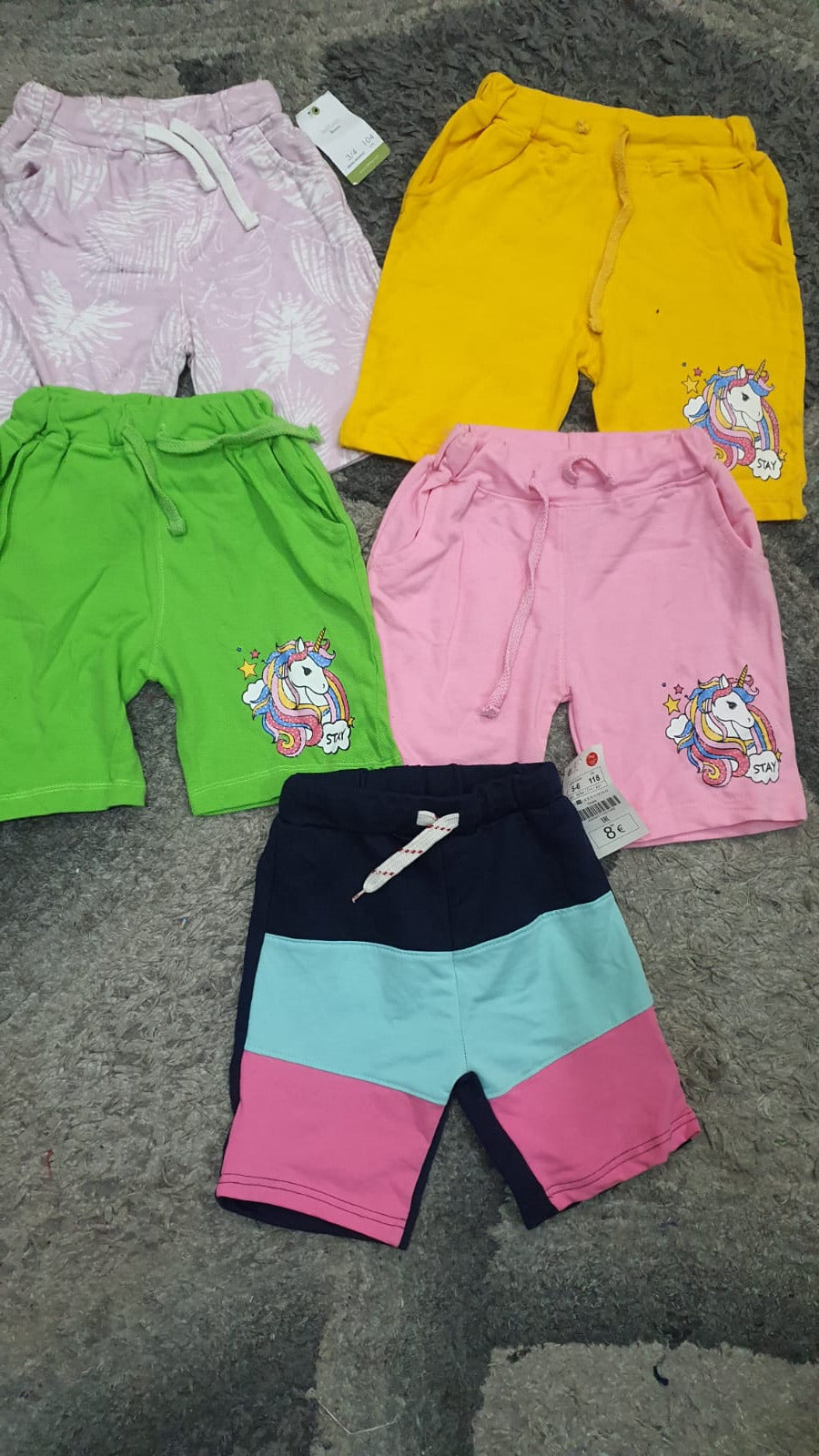 Kids Girls Shorts Pack of 5 Summer Branded Imported  5-6 Year