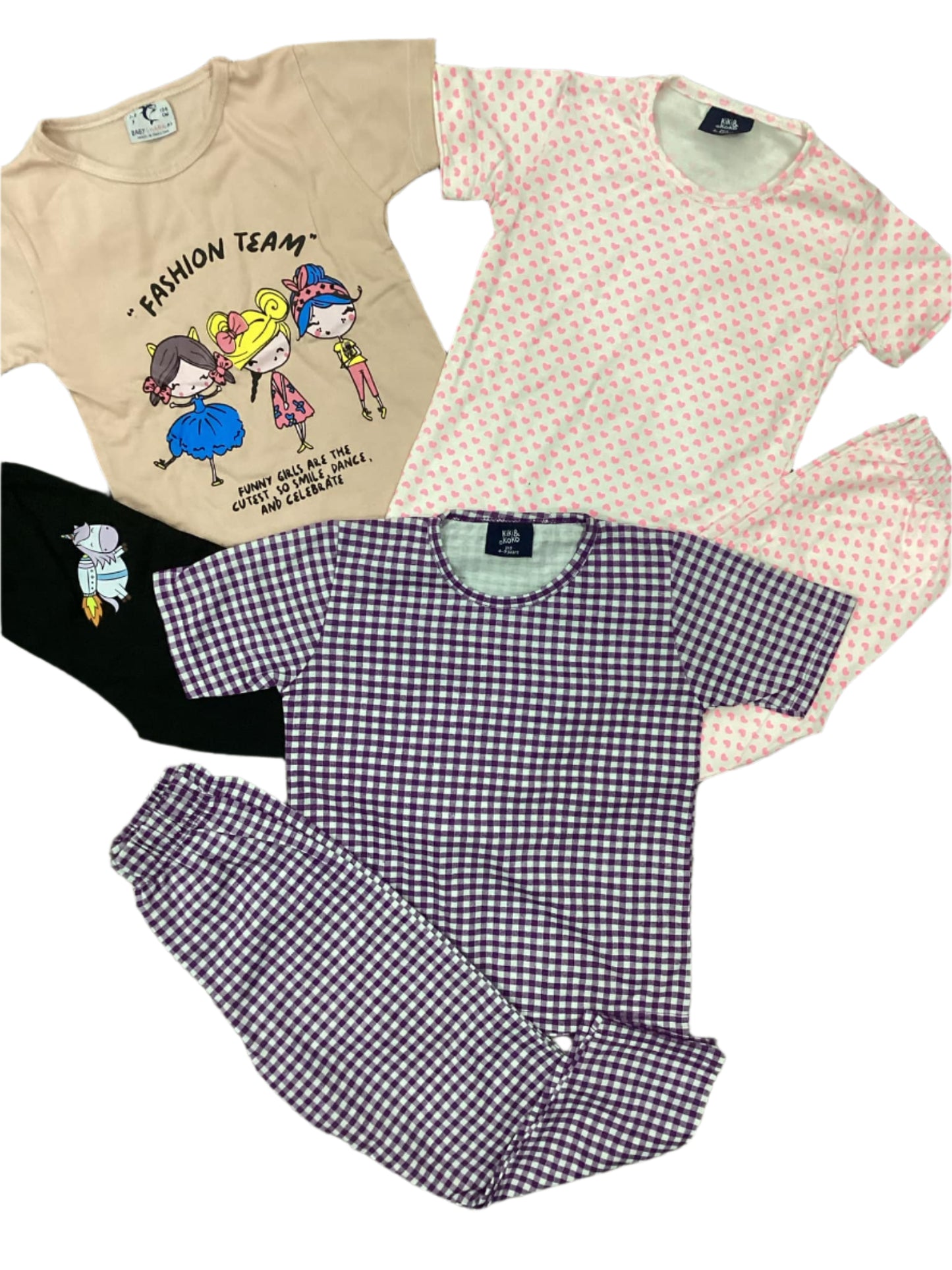 Kids Girls Boys Summer Pj Suit 3-4 Year