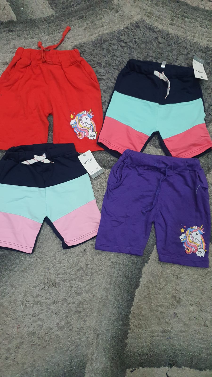 Kids Girls Shorts Pack of 4  Summer Branded Imported  5-6 Year