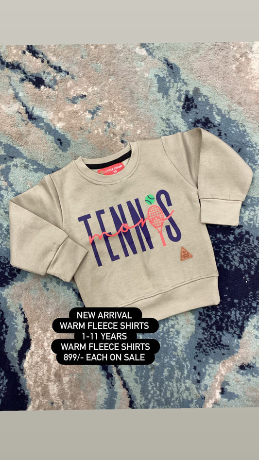 Kids Boys Affordable Baby Outfits –- Winter Fleece Warm Branded Sweat Shirt